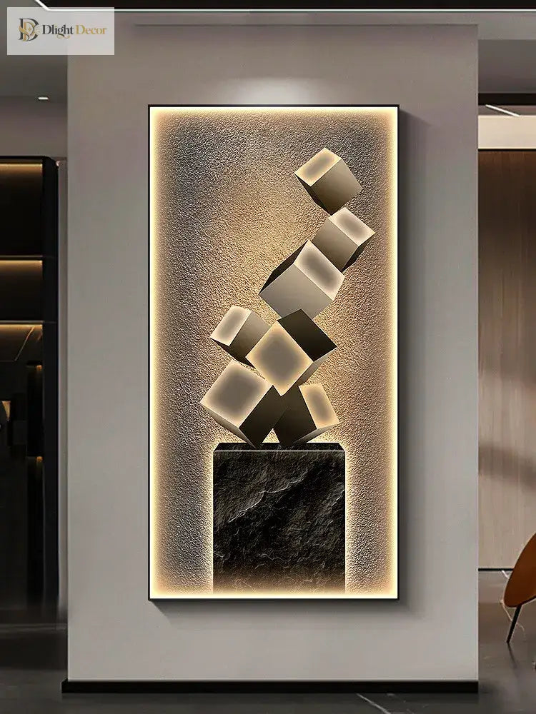 Crystal LED Wall Art Light | Modern Interior Home Lighting