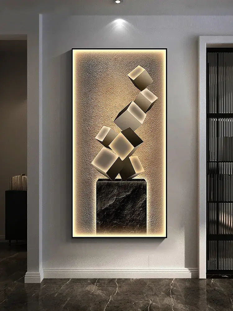 Crystal LED Wall Art Light | Modern Interior Home Lighting