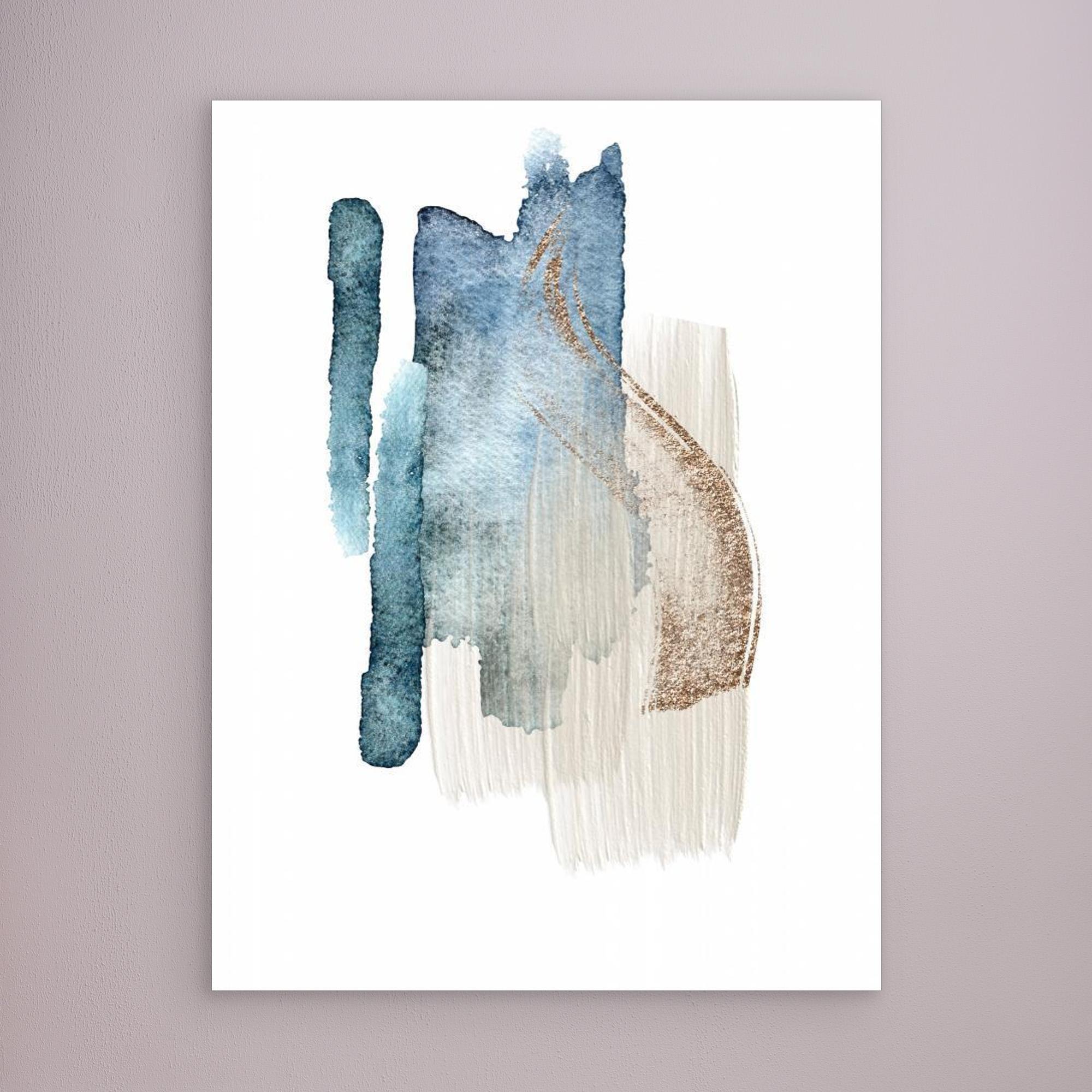 Atlantic Blue Abstract-2 by Sally Ann Moss