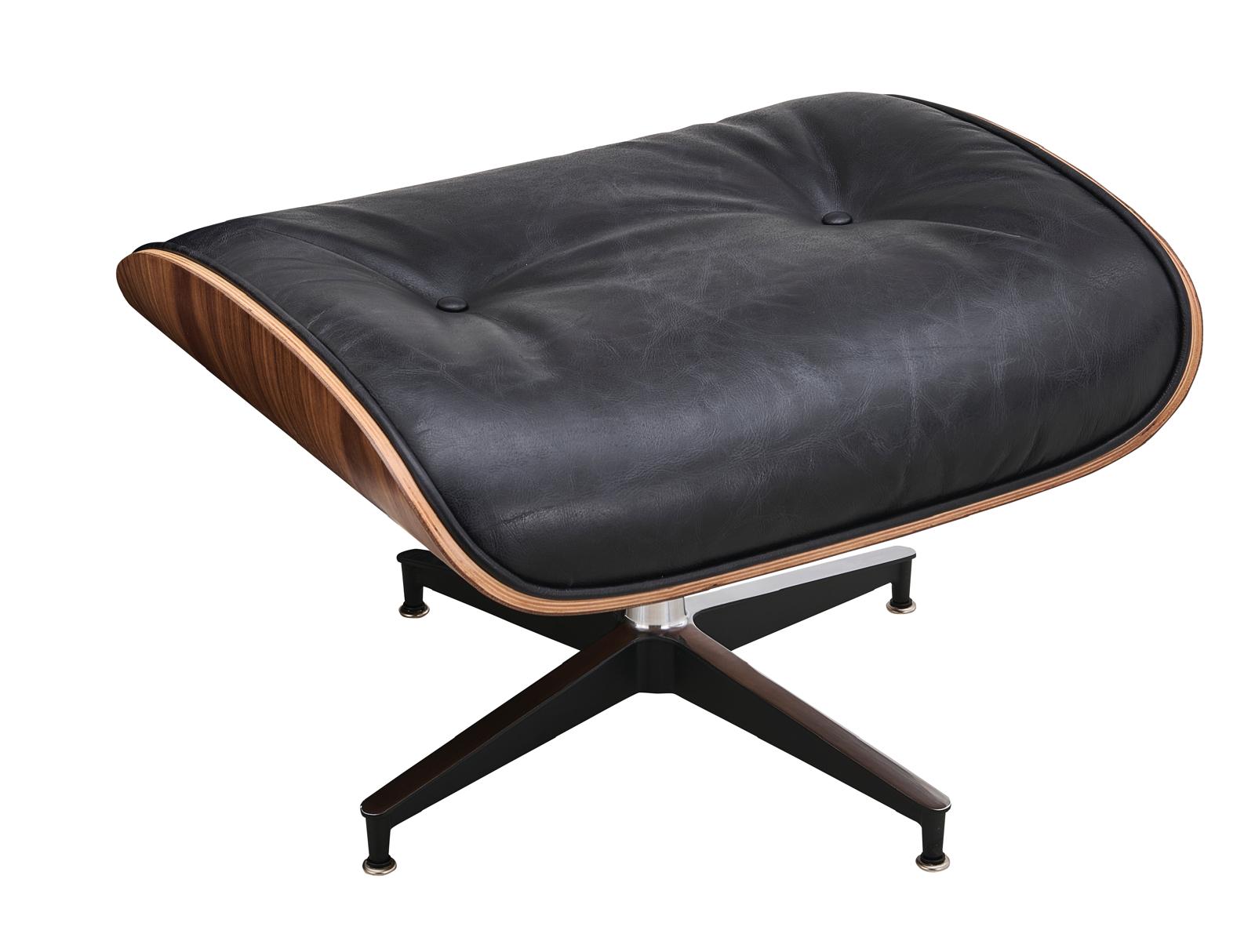 Luxury Lounge / Office Chair with Ottoman – Top Grain Leather