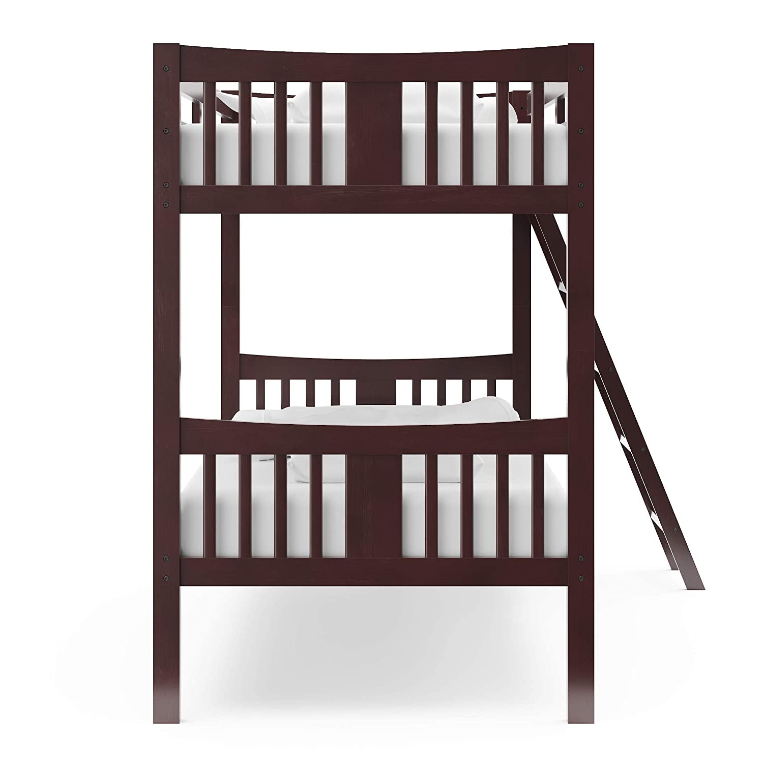 Espresso Twin Over Twin Bunk Bed GREENGUARD Gold Certified