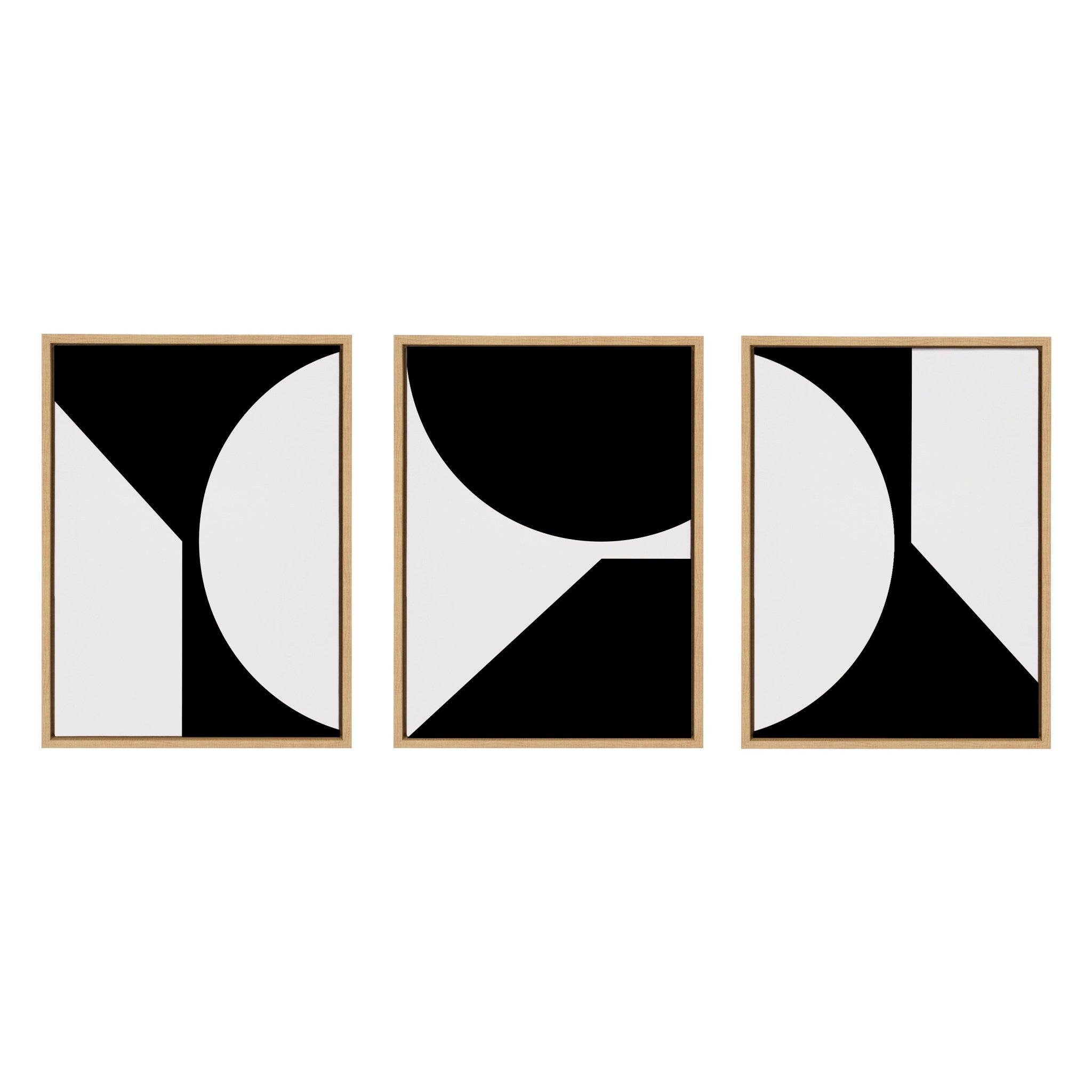 Sylvie Minimal Max Mod Set Framed Canvas by The Creative Bunch Studio