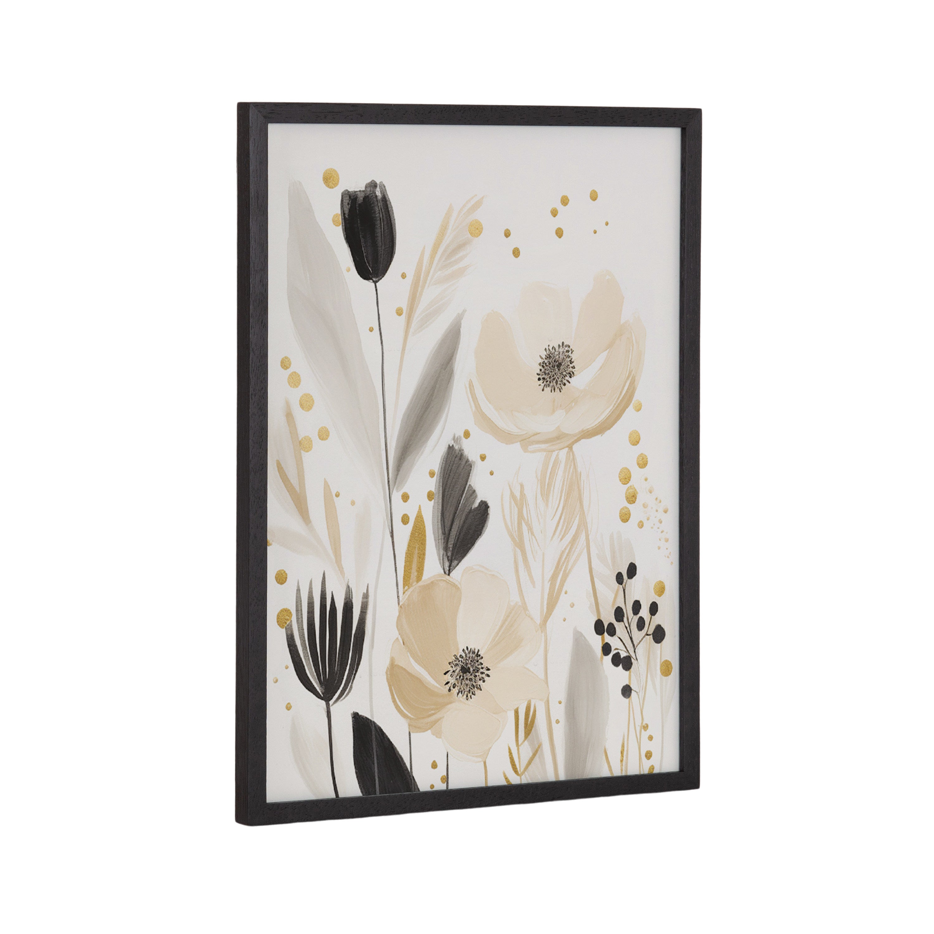 Gallery Modern Muted Cottage Floral Abstract Print by The Creative Bunch Studio
