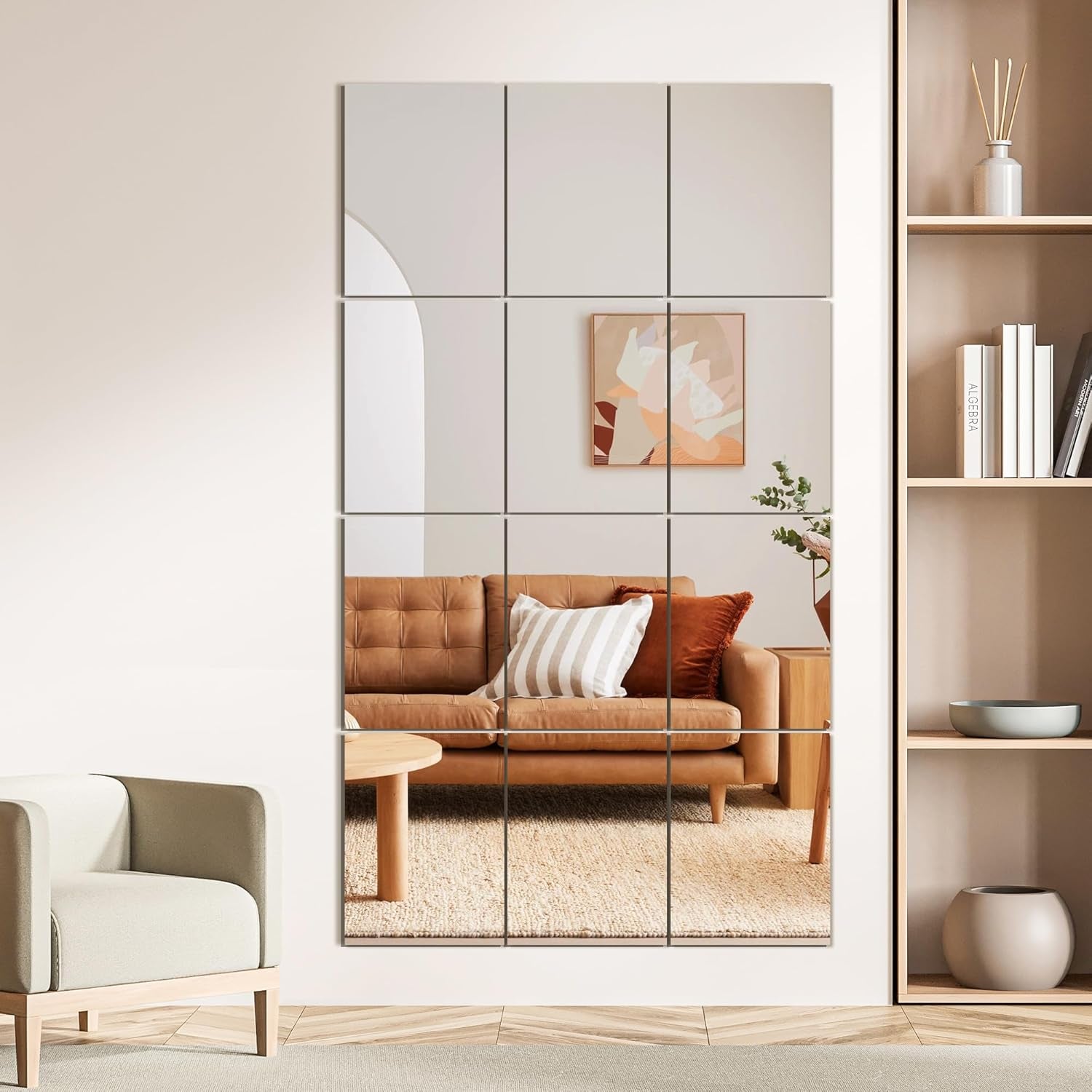 Wall Mirror Tiles 16 By 12 Inches 12 Pack Full Length Mirrors