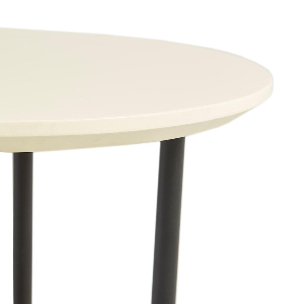White/Natural End Table - PRHOMZ