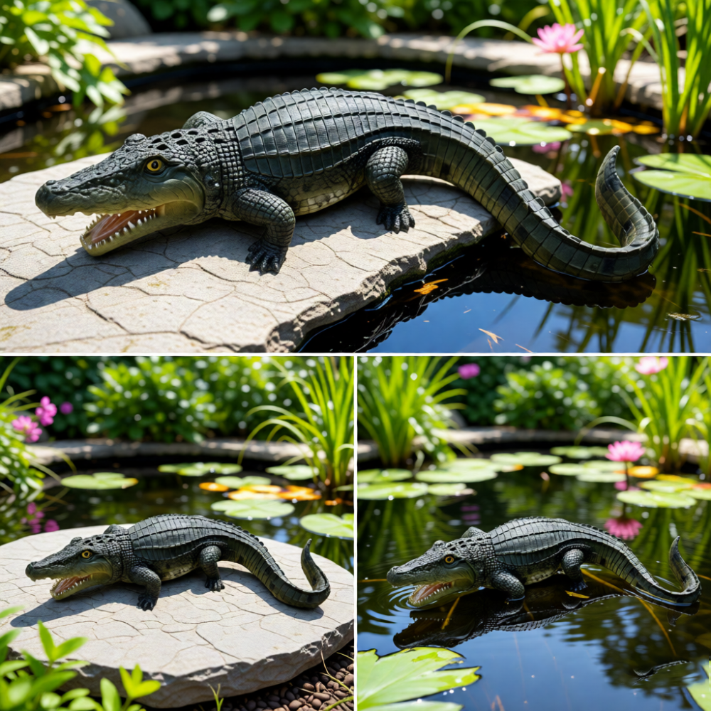 Realistic Wildlife Garden Statues | Hand-Painted Weatherproof Resin Outdoor Sculptures — 6 Designs