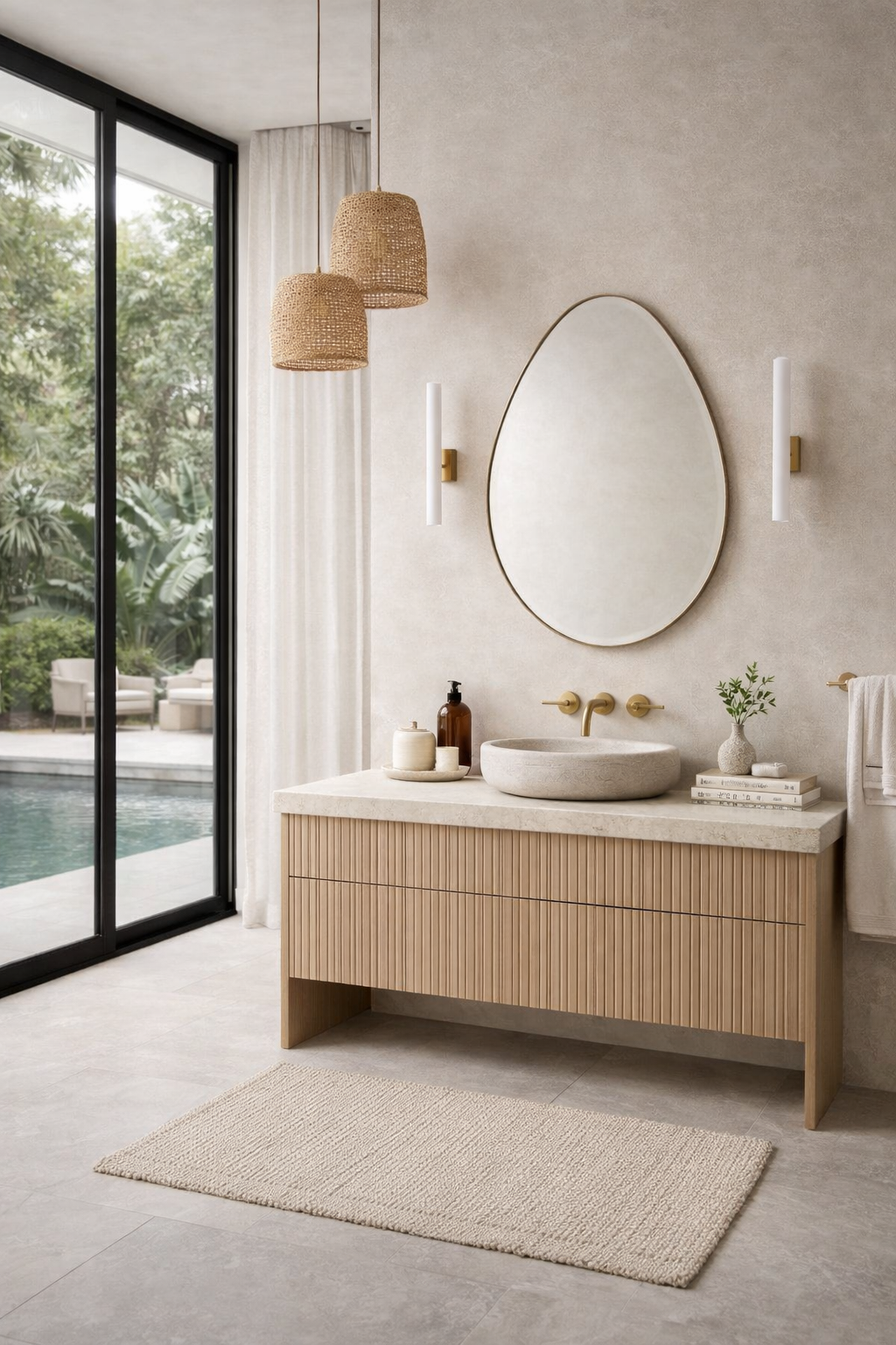 Jupiter Irregular Design Mirror