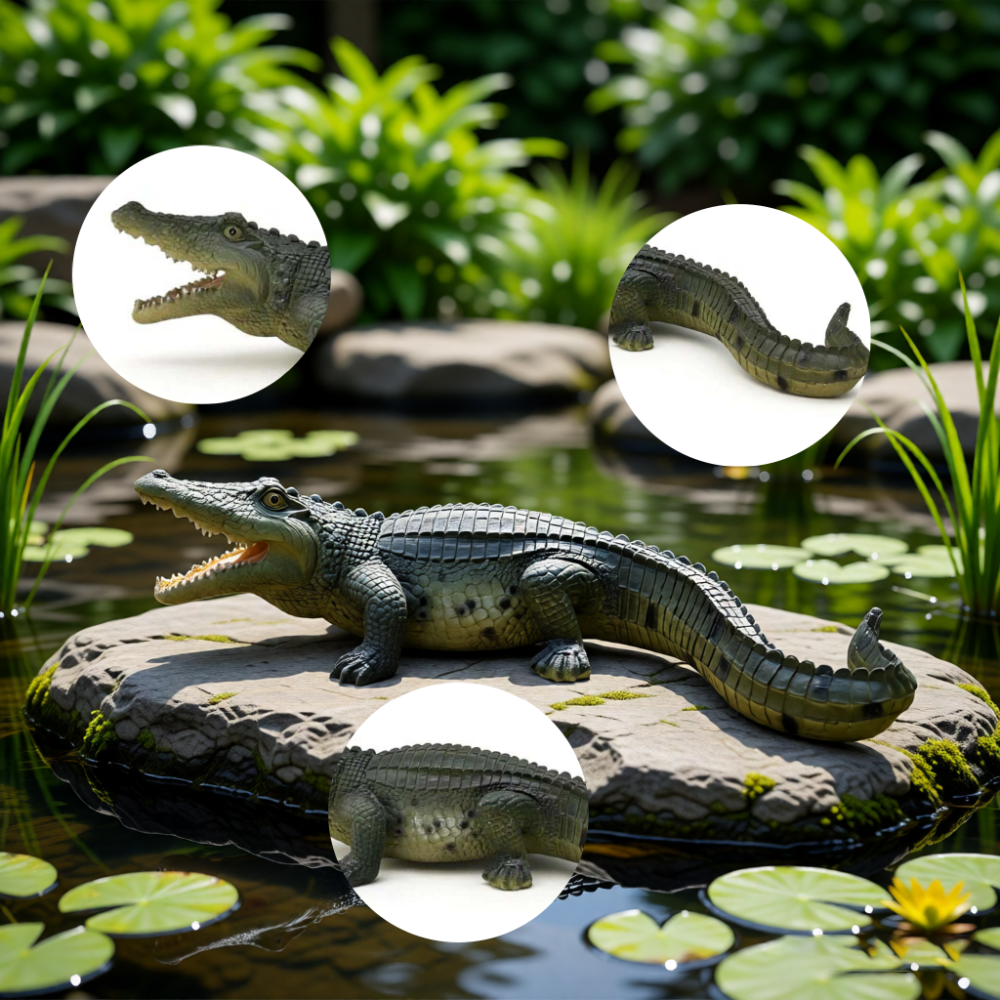 Realistic Wildlife Garden Statues | Hand-Painted Weatherproof Resin Outdoor Sculptures — 6 Designs