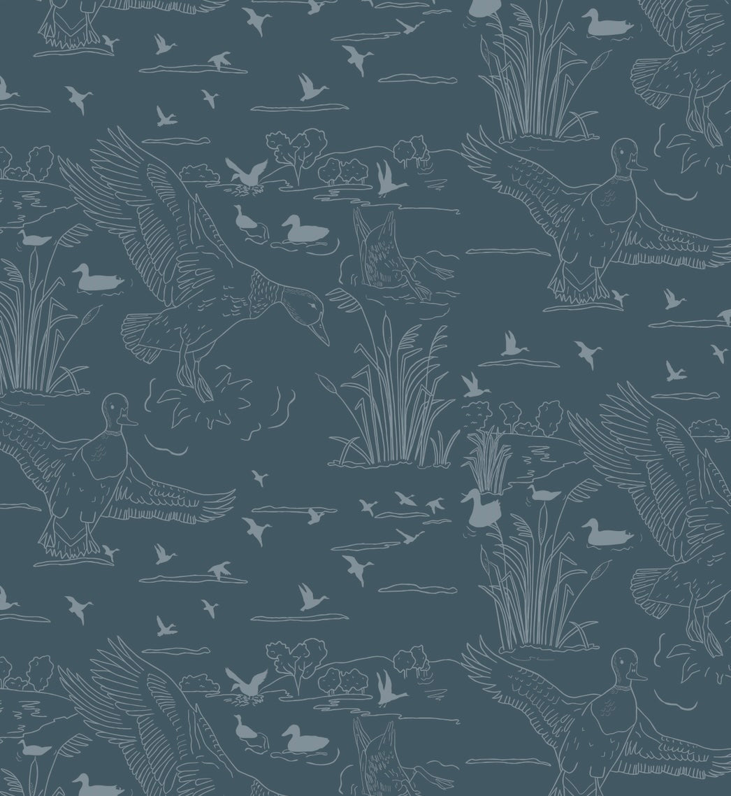 Wallace Wallpaper by Painted Hawk Design