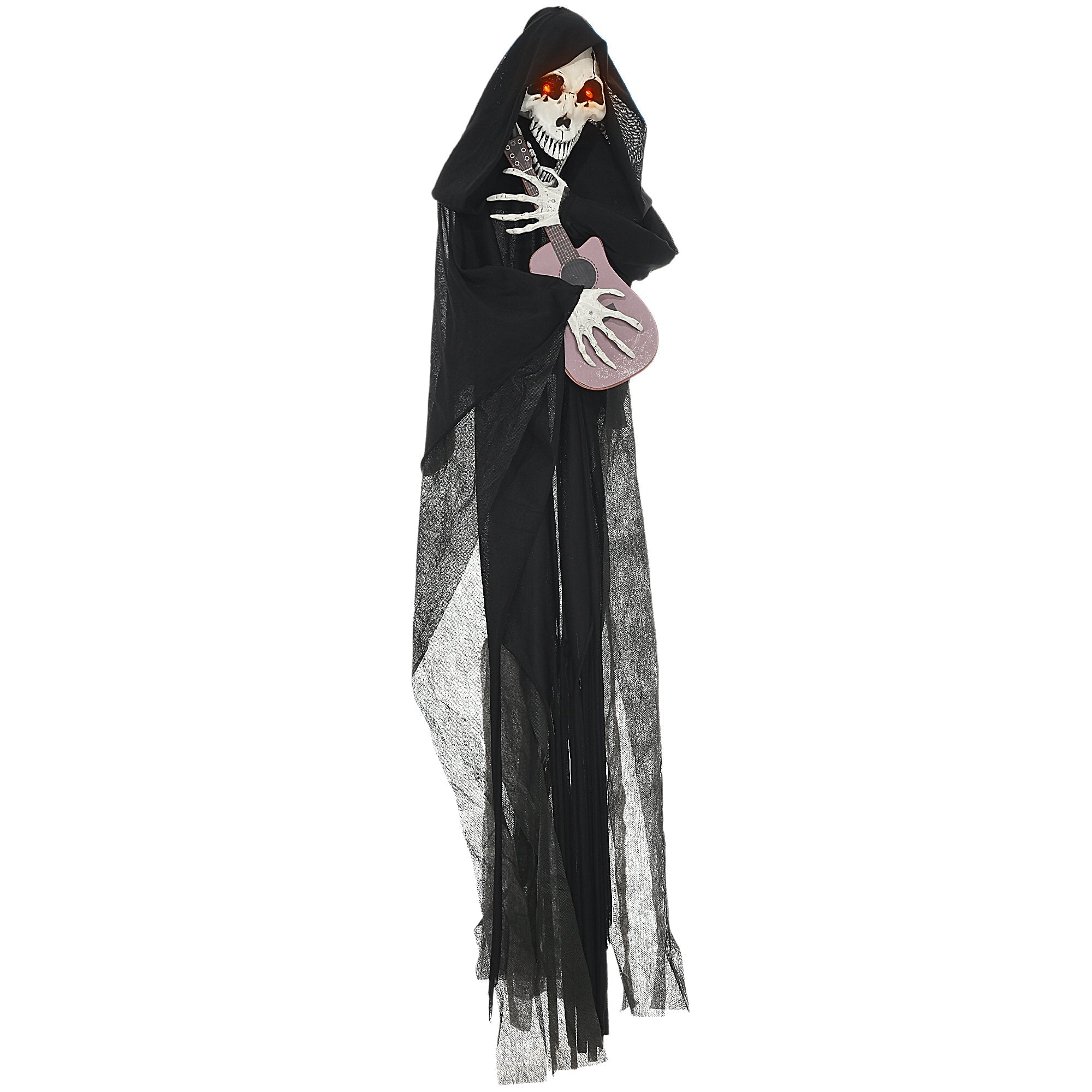 4.3' Animated Grim Reaper Guitarist with Motion and Sound Activation