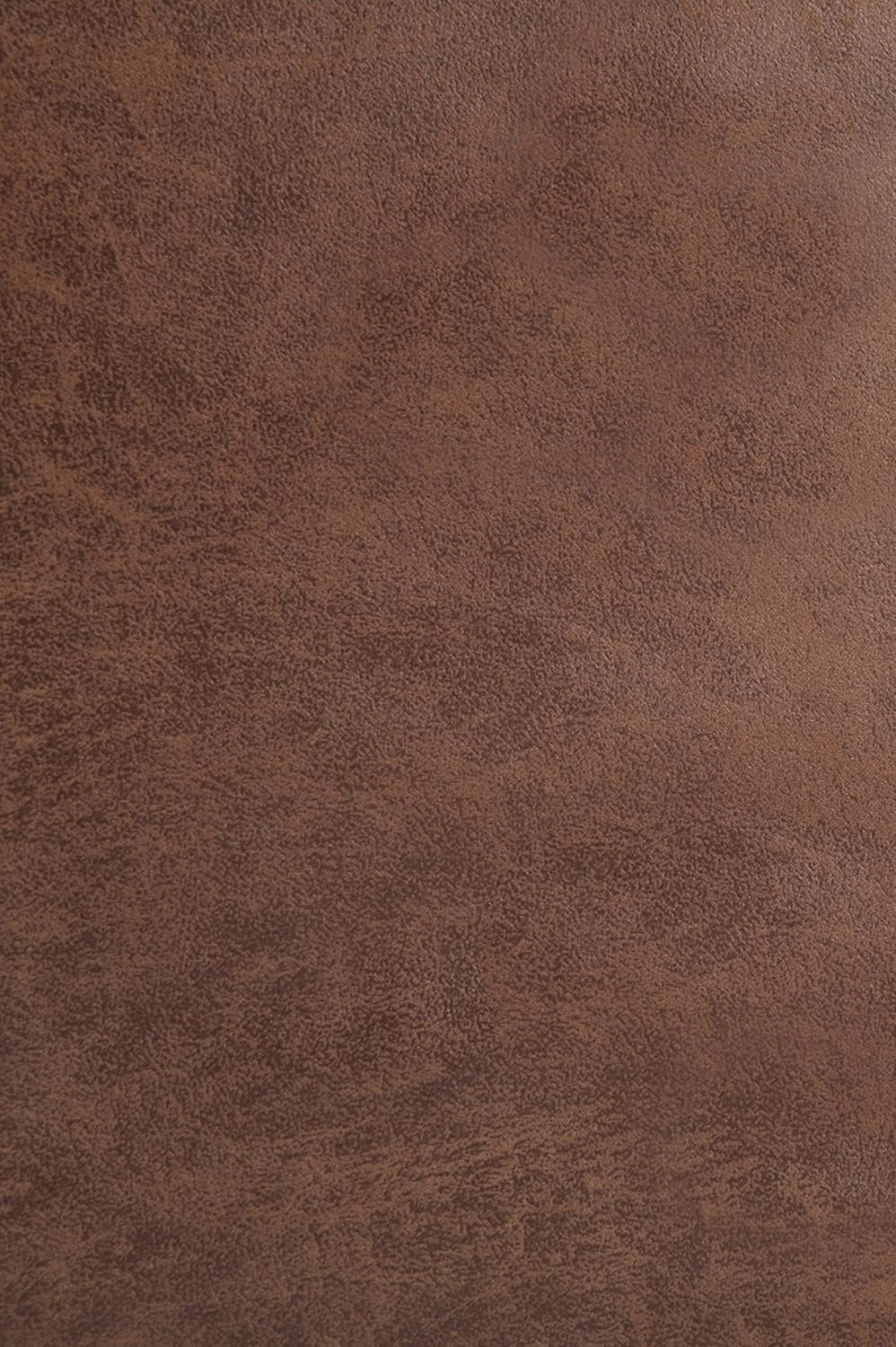 Distressed Umber 36 Inch Storage Ottoman Vegan Faux Leather