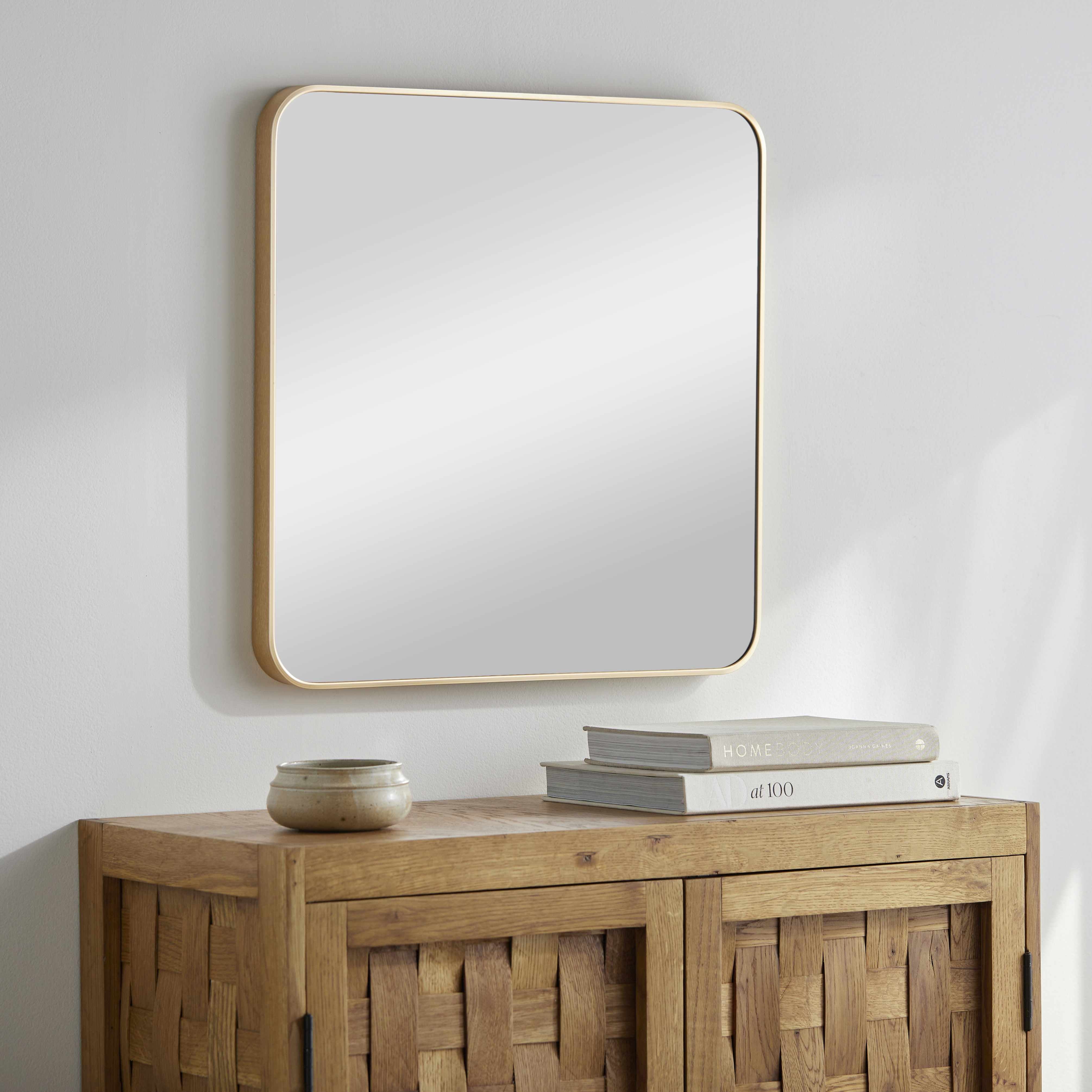 Ockenfels Modern Arched Gold Wall Mirror-0