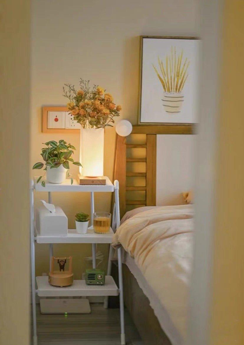 Dimmable Flower Vase Beside Decorative Table Lamp for Rustic Home - PRHOMZ