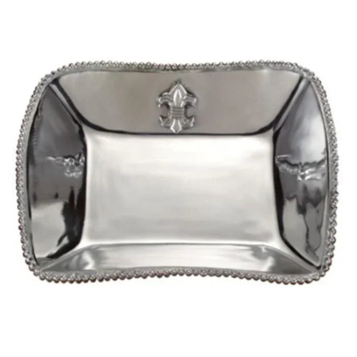 Dinner Bowl in Fleur de Lis Design