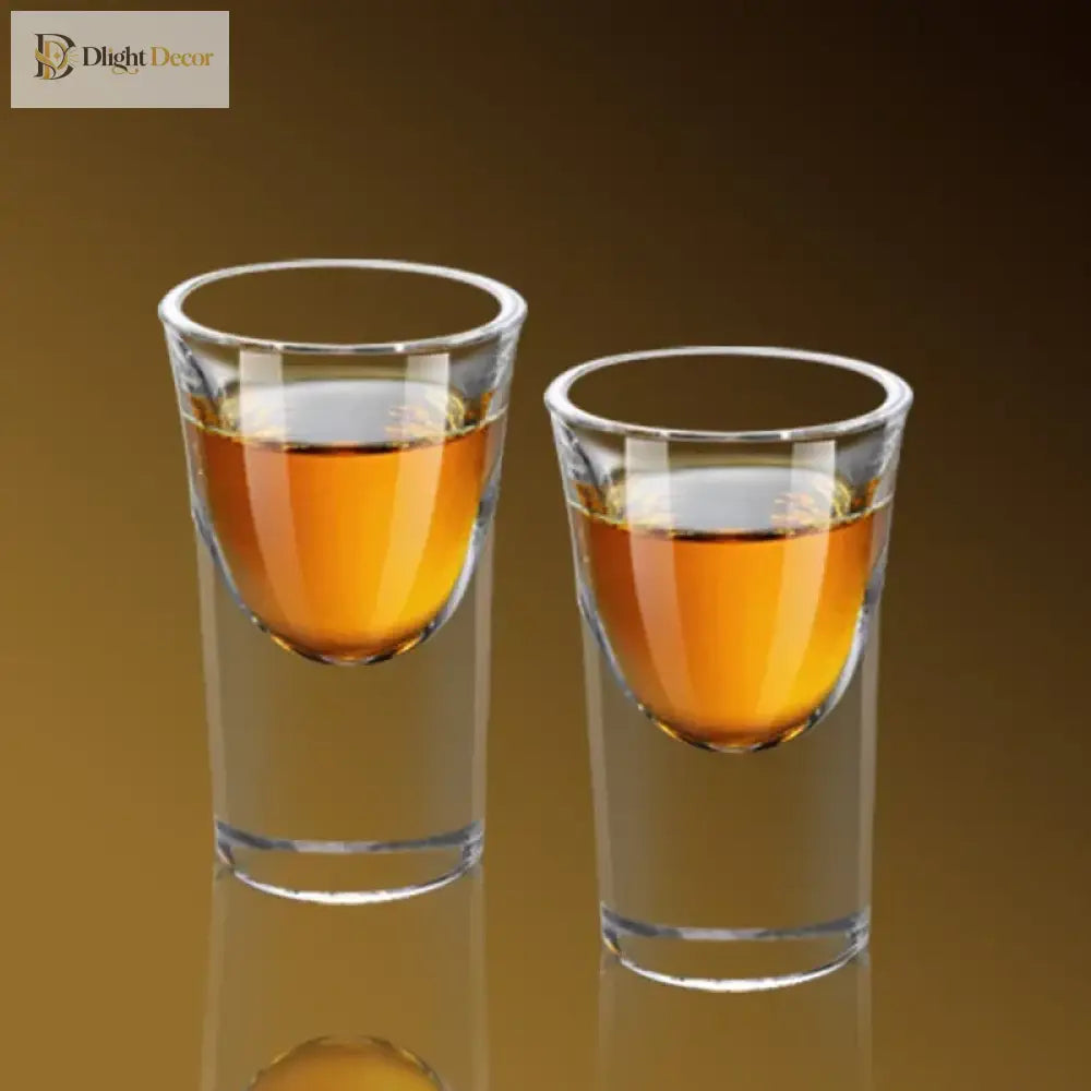 Dlight Decor 15ml Thick-Bottom Shot Glass – Single Baijiu & Spirits Cup