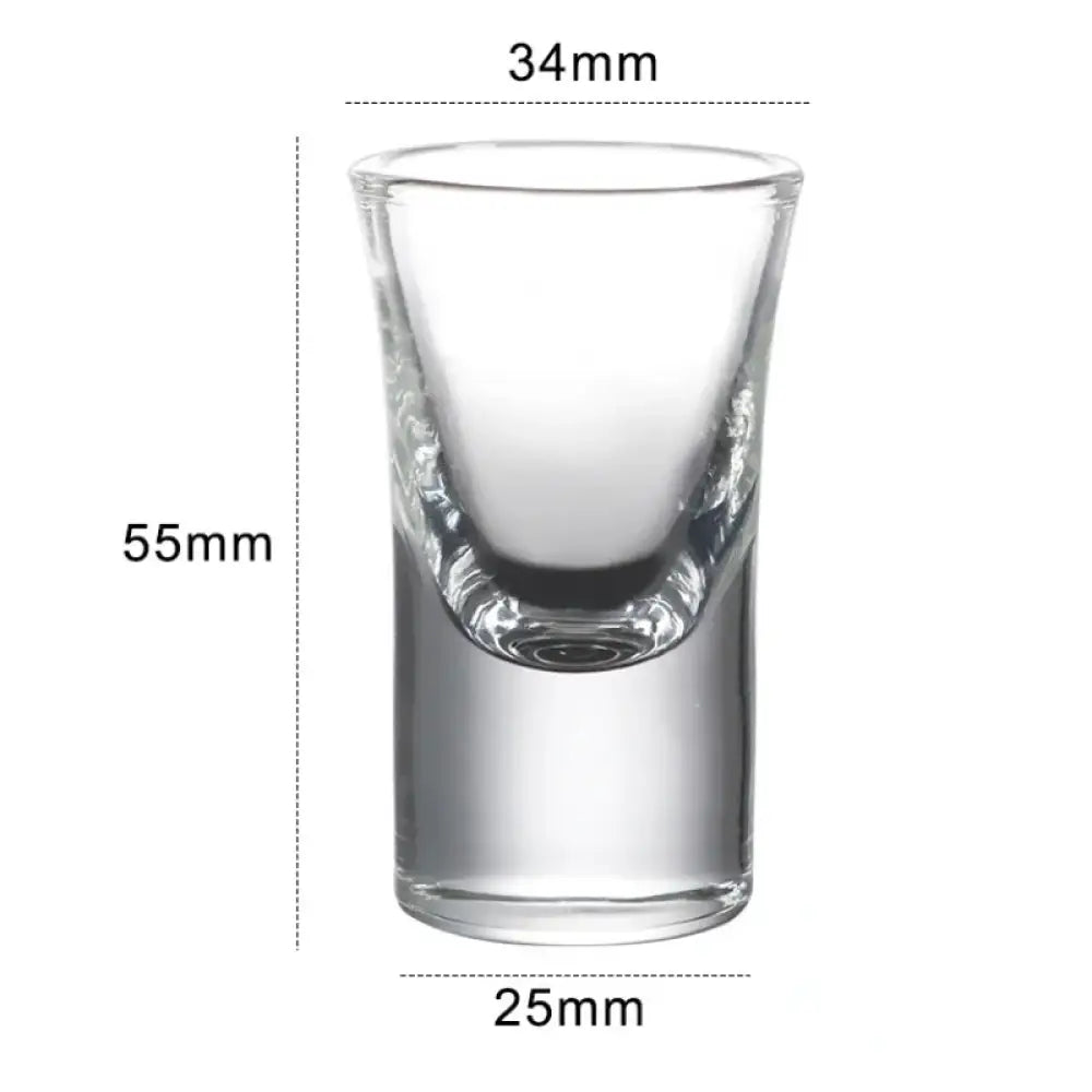Dlight Decor 15ml Thick-Bottom Shot Glass – Single Baijiu & Spirits Cup