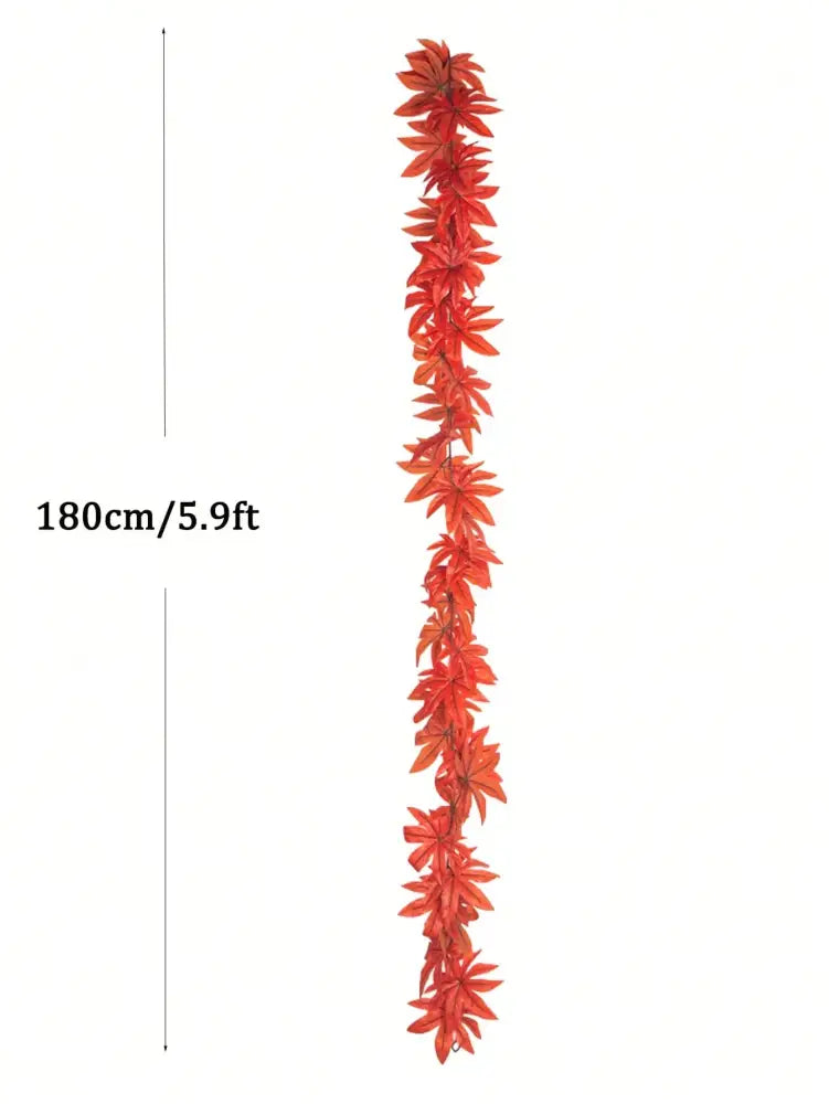 Dlight Decor 200cm Fall Maple Leaf Garland for Autumn and Halloween Decor
