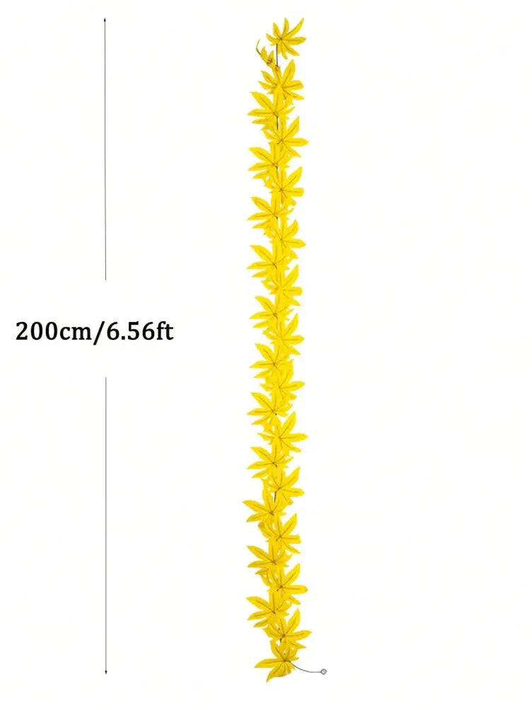 Dlight Decor 200cm Fall Maple Leaf Garland for Autumn and Halloween Decor