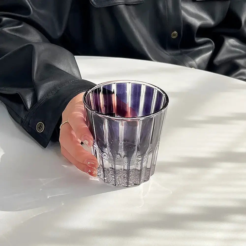 Dlight Decor 200ml Star Diamond Cut Crystal Whisky Glass