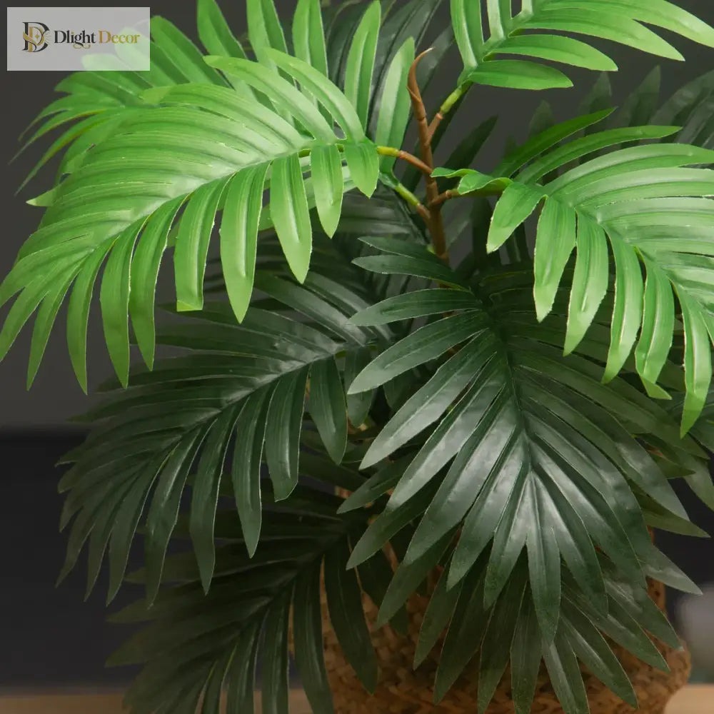 Dlight Decor 50cm Palm Tree with 14 Tropical Leaves