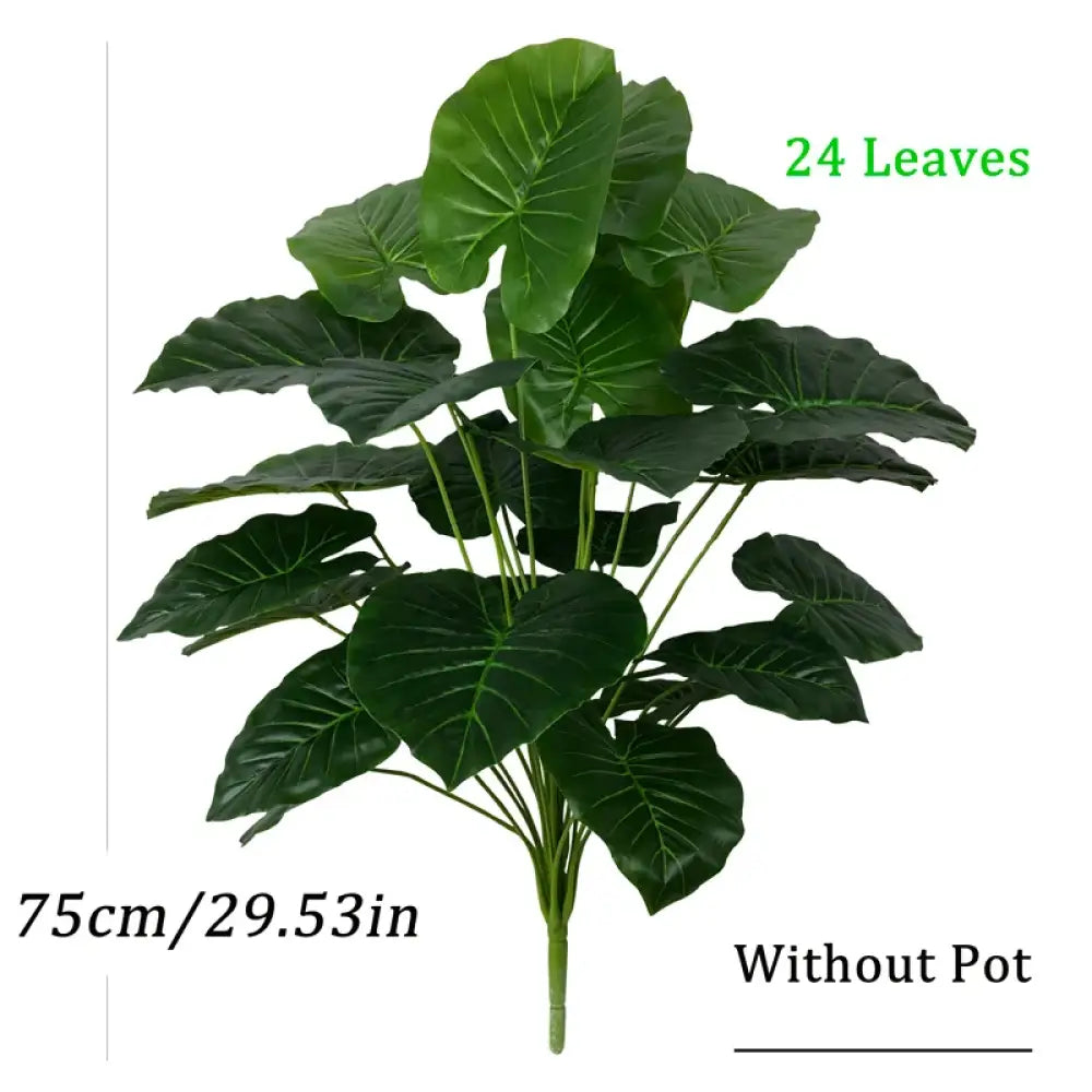 Dlight Decor 75cm Monstera Tree Branch with 24 Tropical Leaves