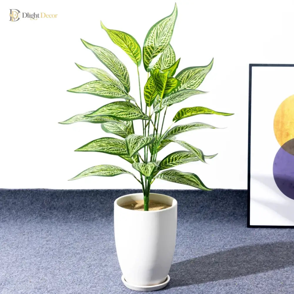 Dlight Decor 76cm Tropical Magnolia Palm Branch with 26 Leaves