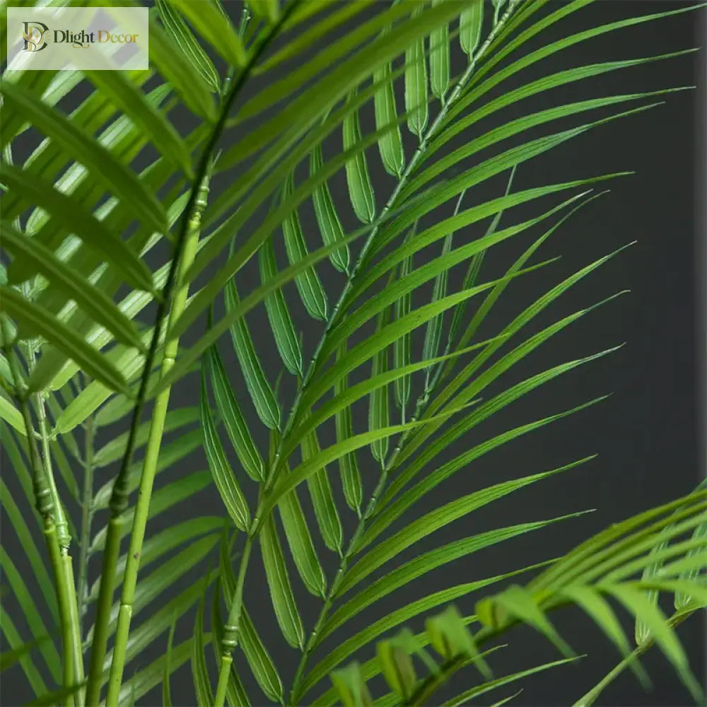 Dlight Decor 88cm Tropical Palm Fern Branch with Real Touch Leaves