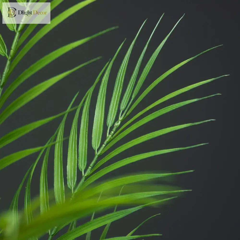 Dlight Decor 88cm Tropical Palm Fern Branch with Real Touch Leaves