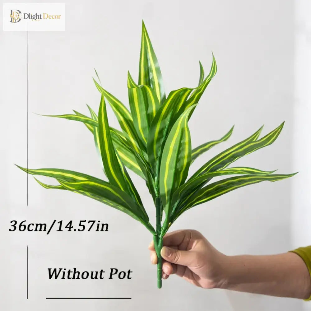 Dlight Decor Aloe Leaf Plant for Fresh Indoor Outdoor Style