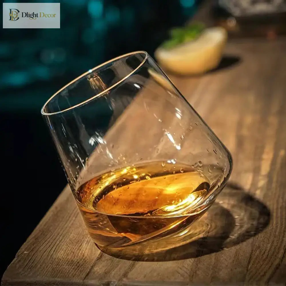 Dlight Decor Revolving Whiskey Glass 530ml Luxury Mug