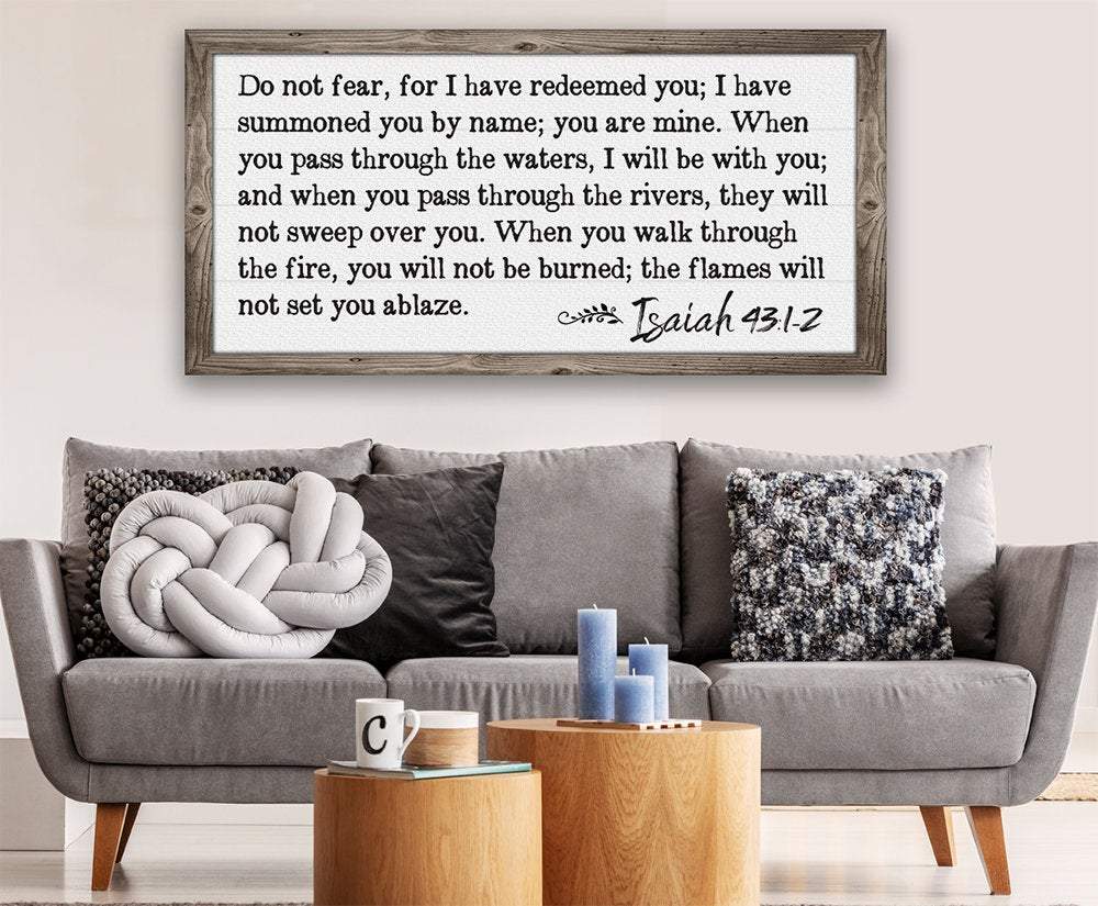 Do Not Fear Isaiah 43 - Canvas