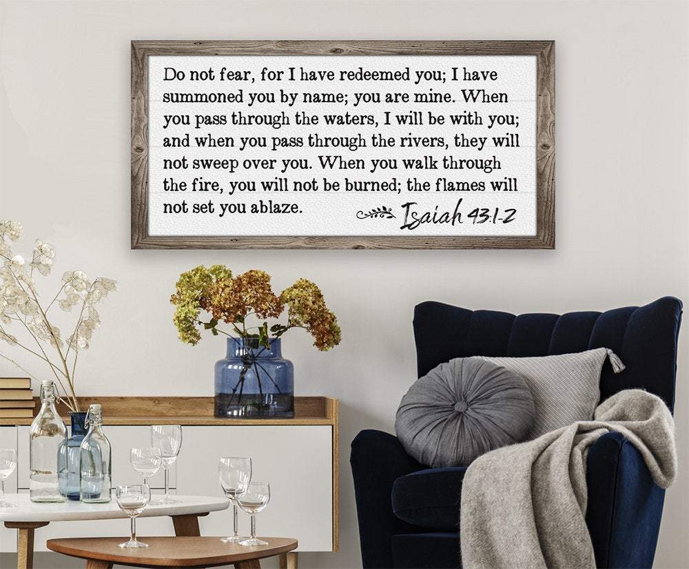 Do Not Fear Isaiah 43 - Canvas
