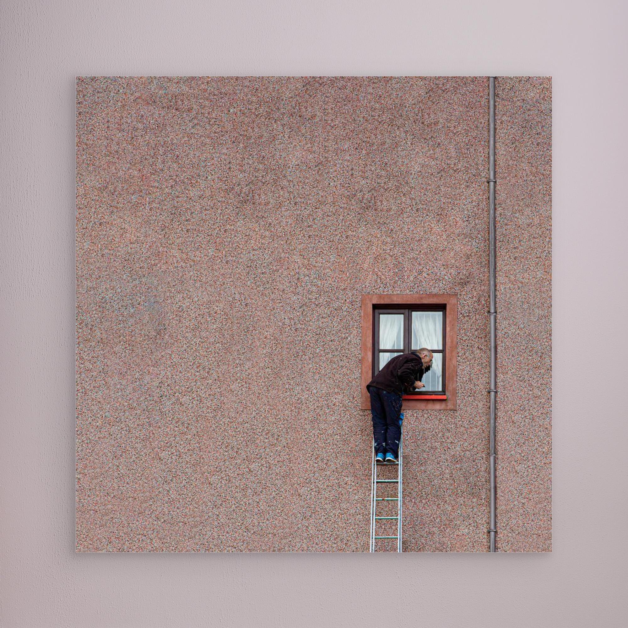 Man on a ladder by Inge Schuster