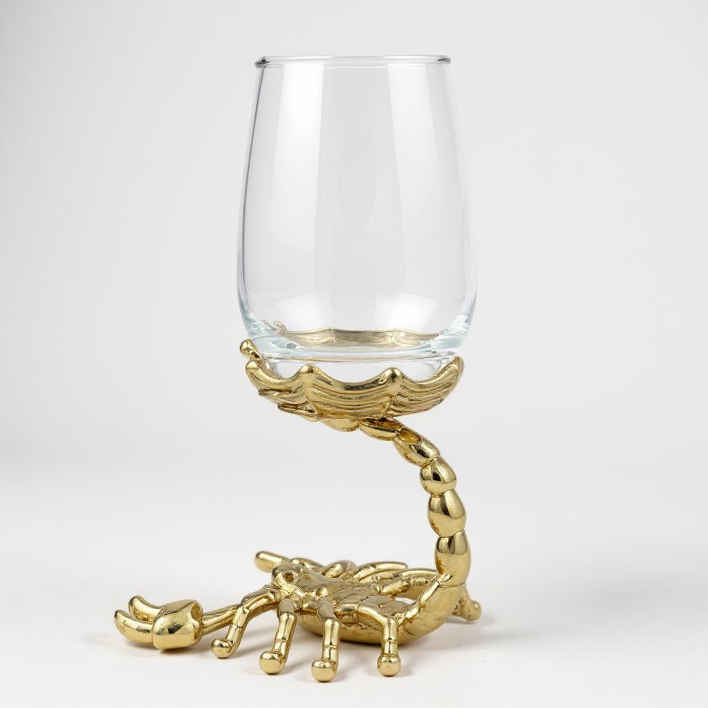 Set of 4 Scorpion Wine Glasses-2