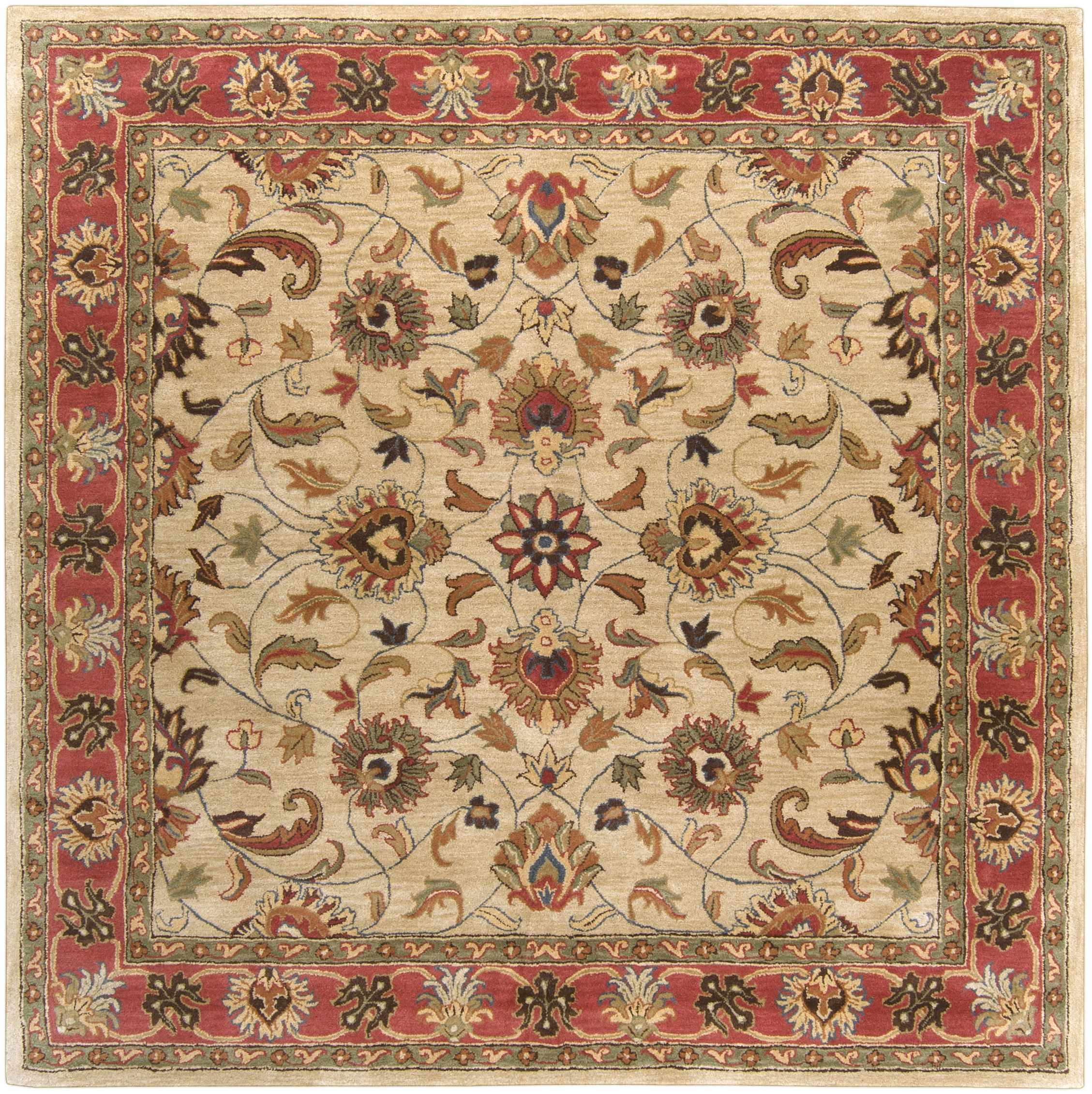 Cherryfield Hand Tufted Brown & Rust 1001 Wool Rug