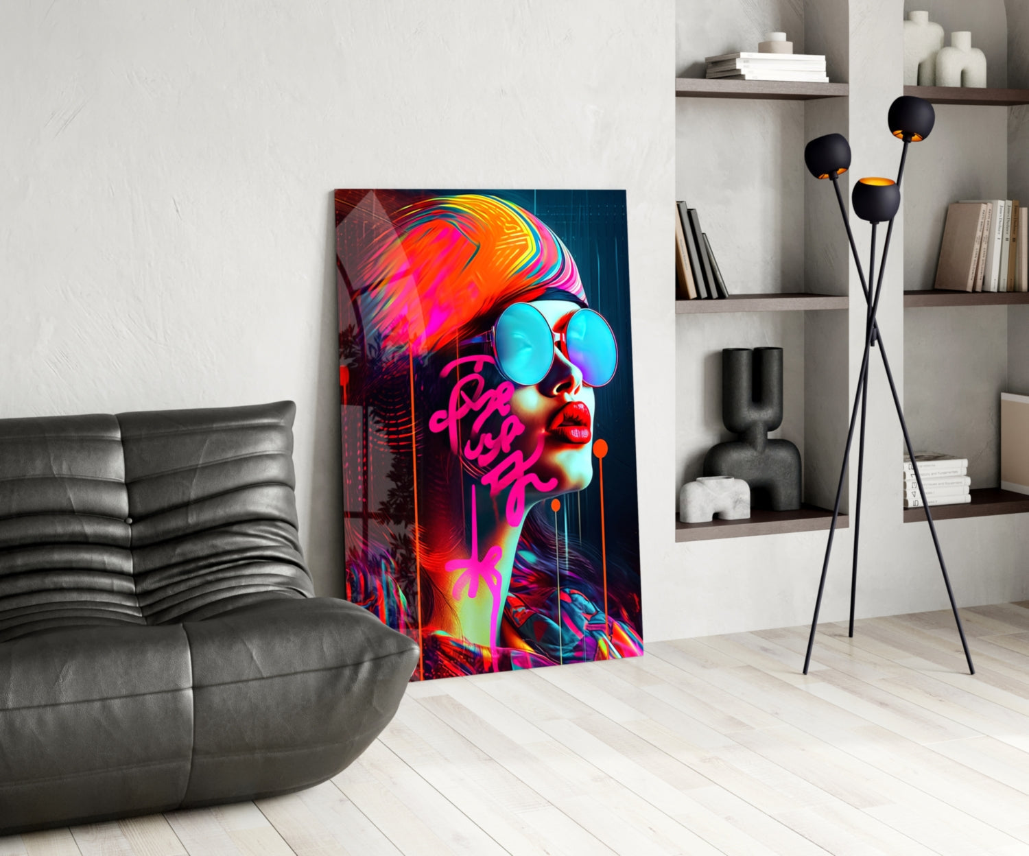 Lips and Looks Glass Wall Art || Designer Collection