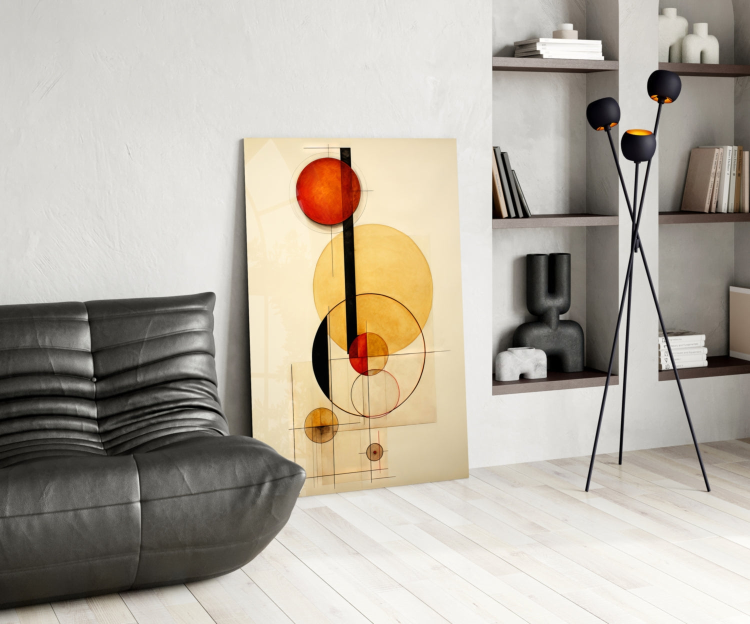 Circles Glass Wall Art|| Designer's Collection