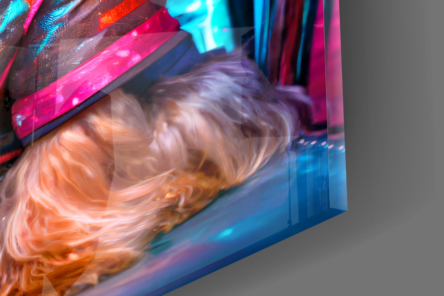 Hip Dog Glass Wall Art || Designer Collection