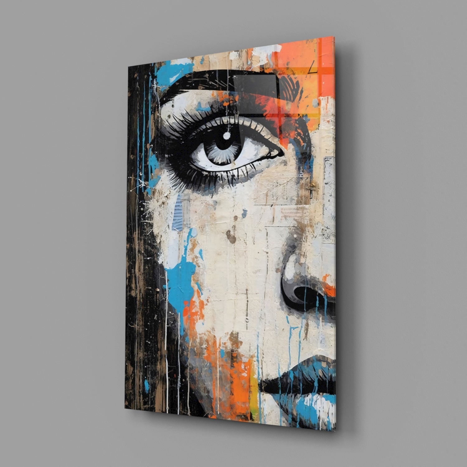 Half Portrait Glass Wall Art || Designer Collection