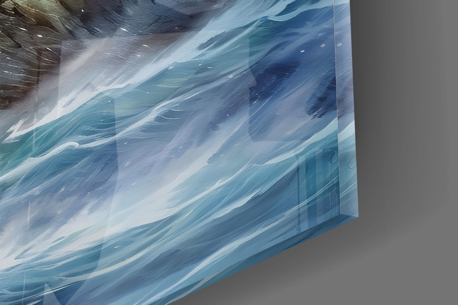 Lighthouse Glass Wall Art || Designer Collection
