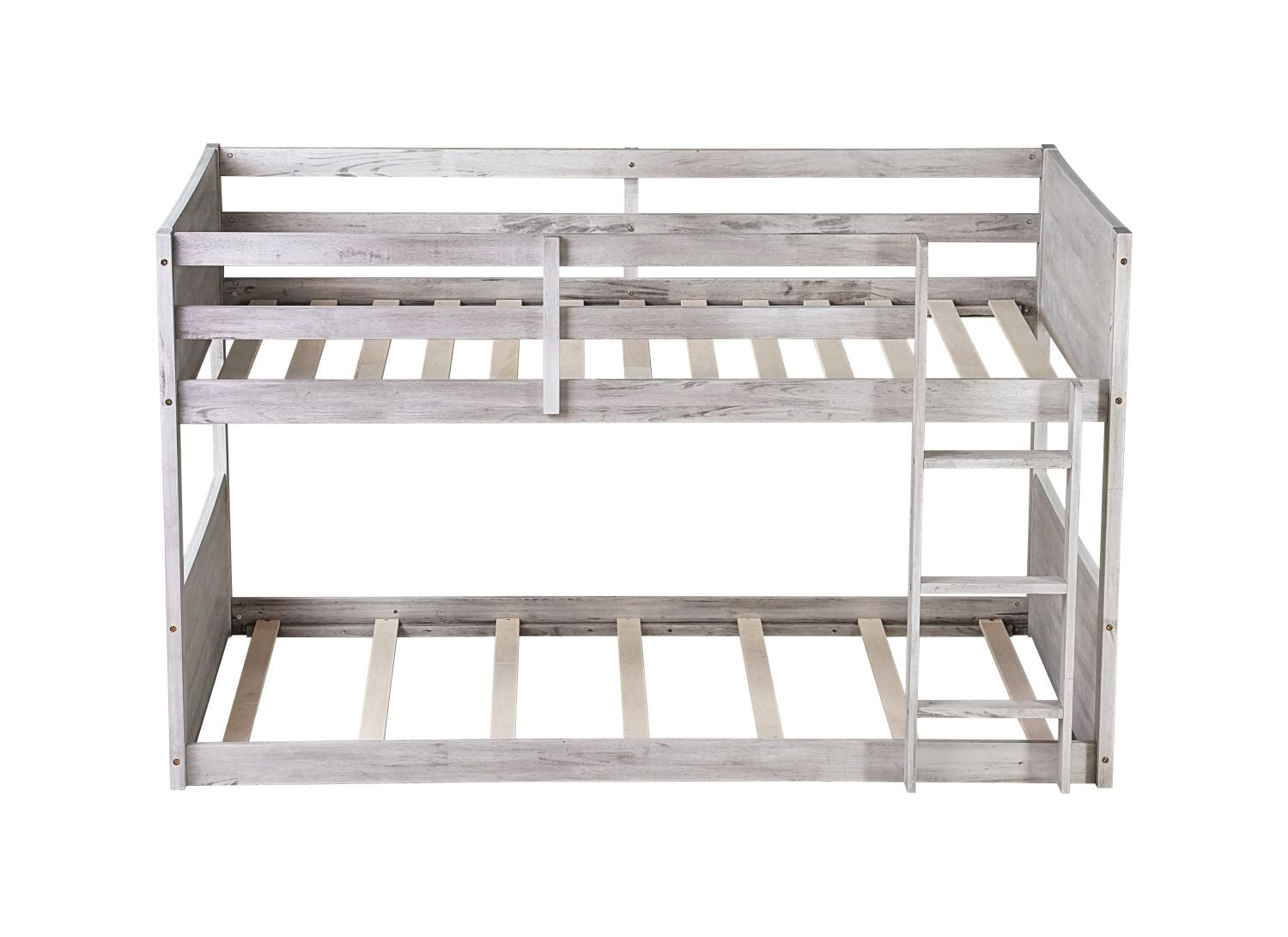 Twin Wood Bunk Bed - White - Just Better Bunk Beds
