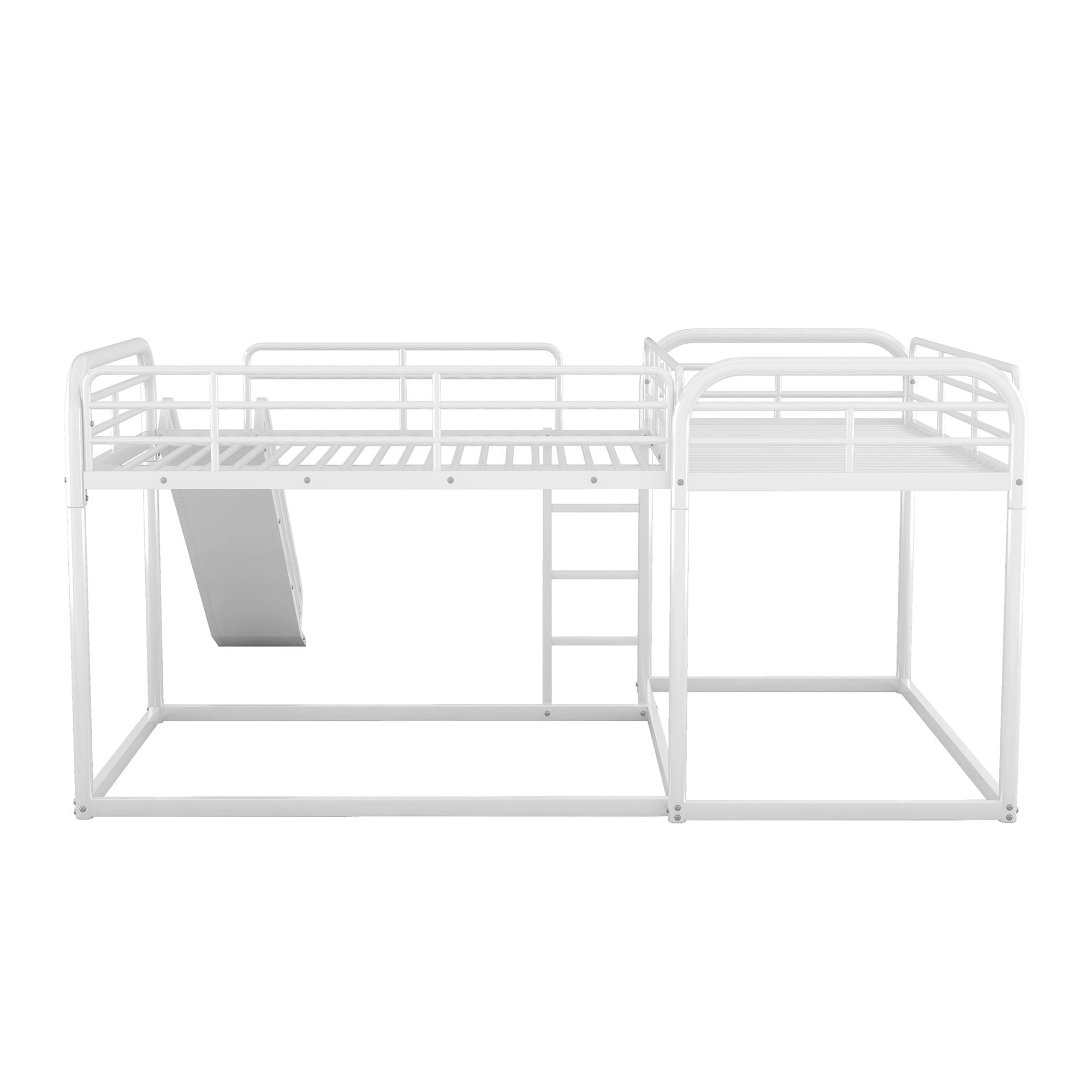 Twin Bunk Bed with Slide & Ladder - Just Better Bunk Beds
