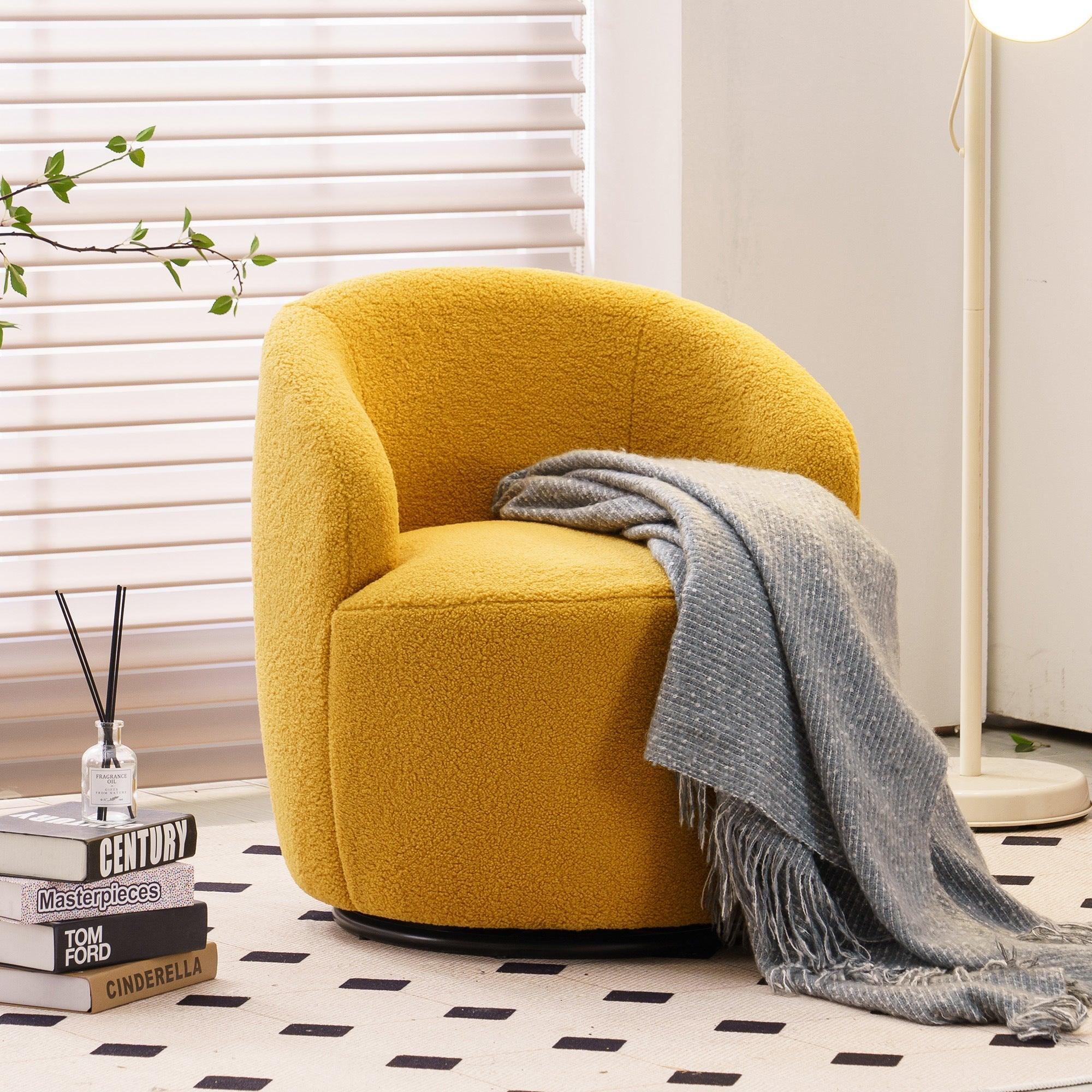 Fabric Swivel Armchair "3 Colors" - PRHOMZ