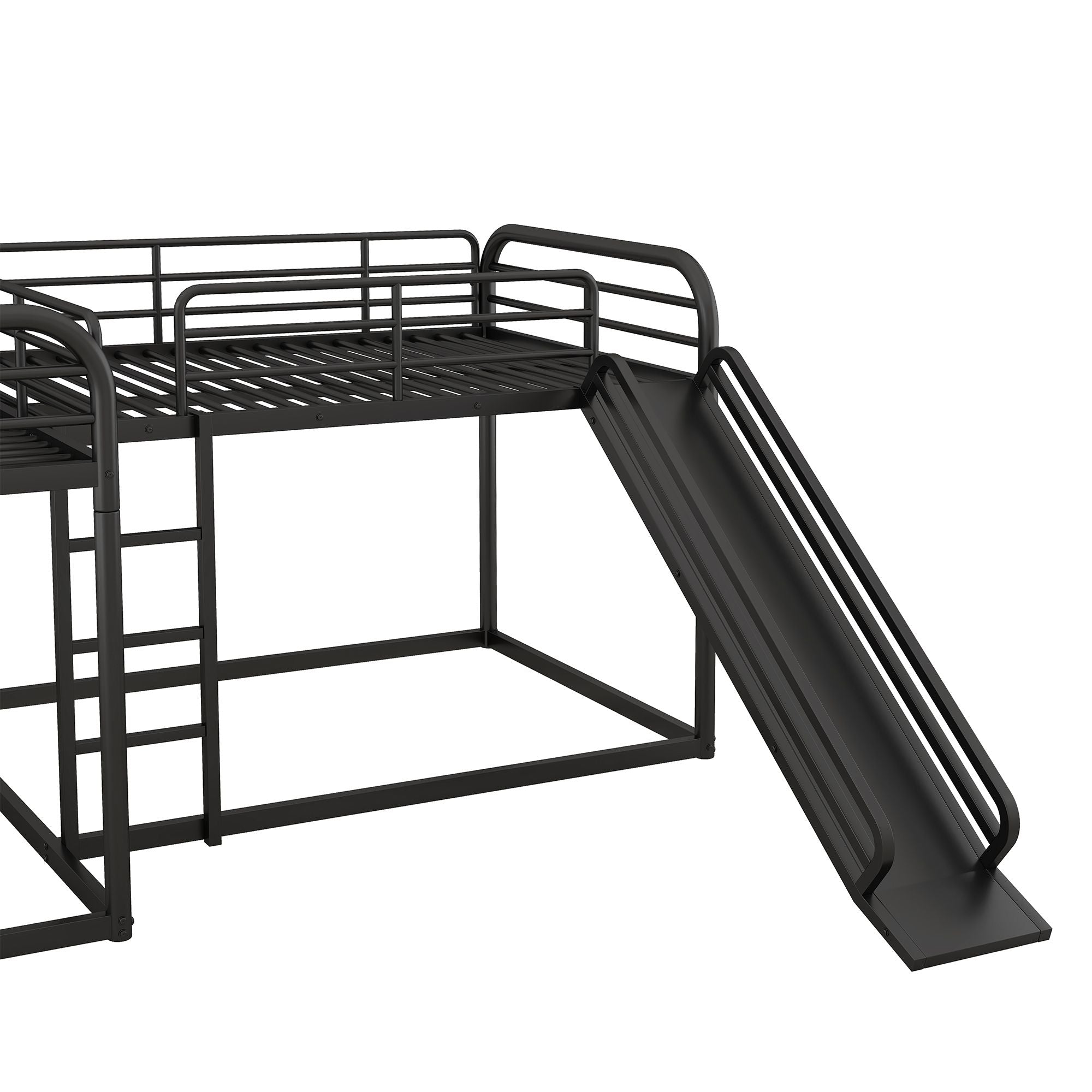 Twin Bunk Bed with Slide & Ladder - Just Better Bunk Beds