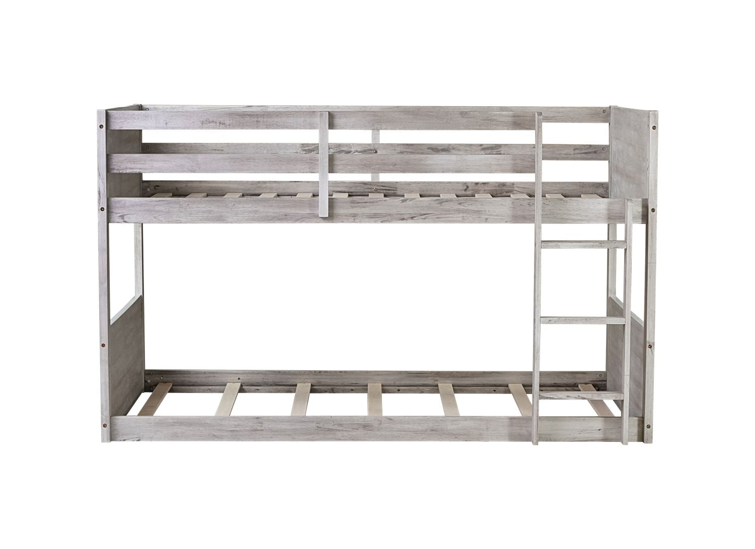 Twin Wood Bunk Bed - White - Just Better Bunk Beds