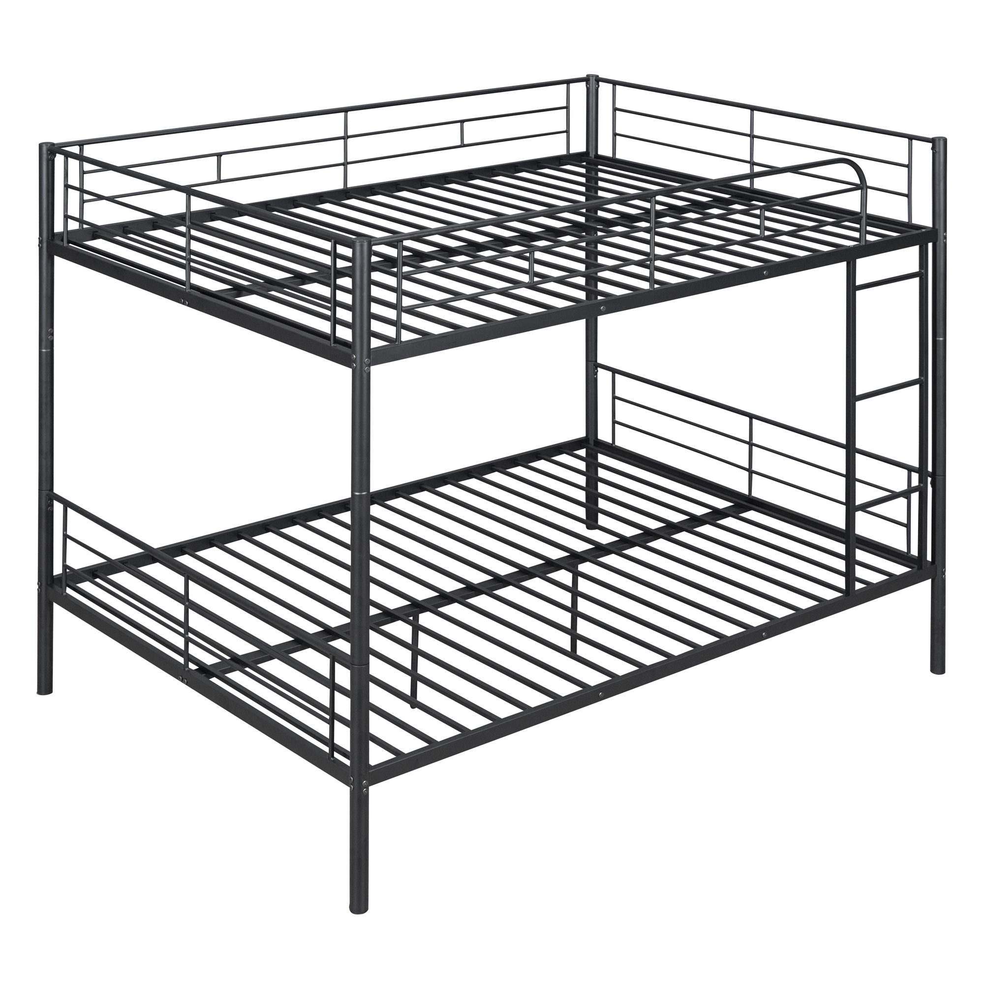 Full Over Full Metal Bunk Bed - Black - Just Better Bunk Beds