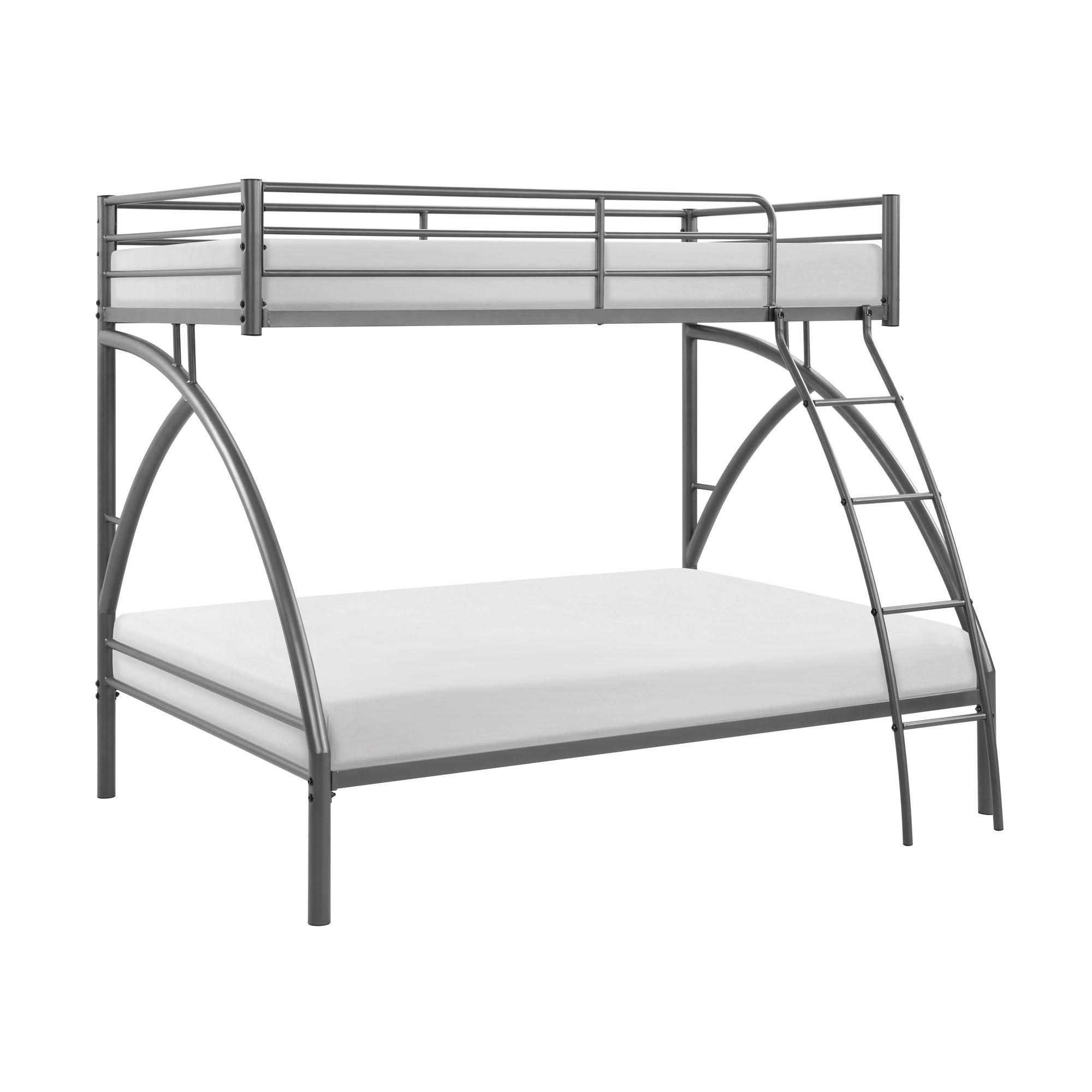 Twin Metal Bunk Bed - Gray - Just Better Bunk Beds