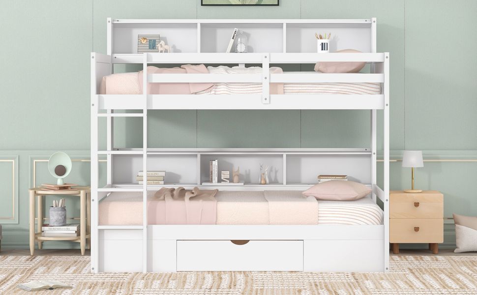 Twin Bunk Bed with Storage - Just Better Bunk Beds