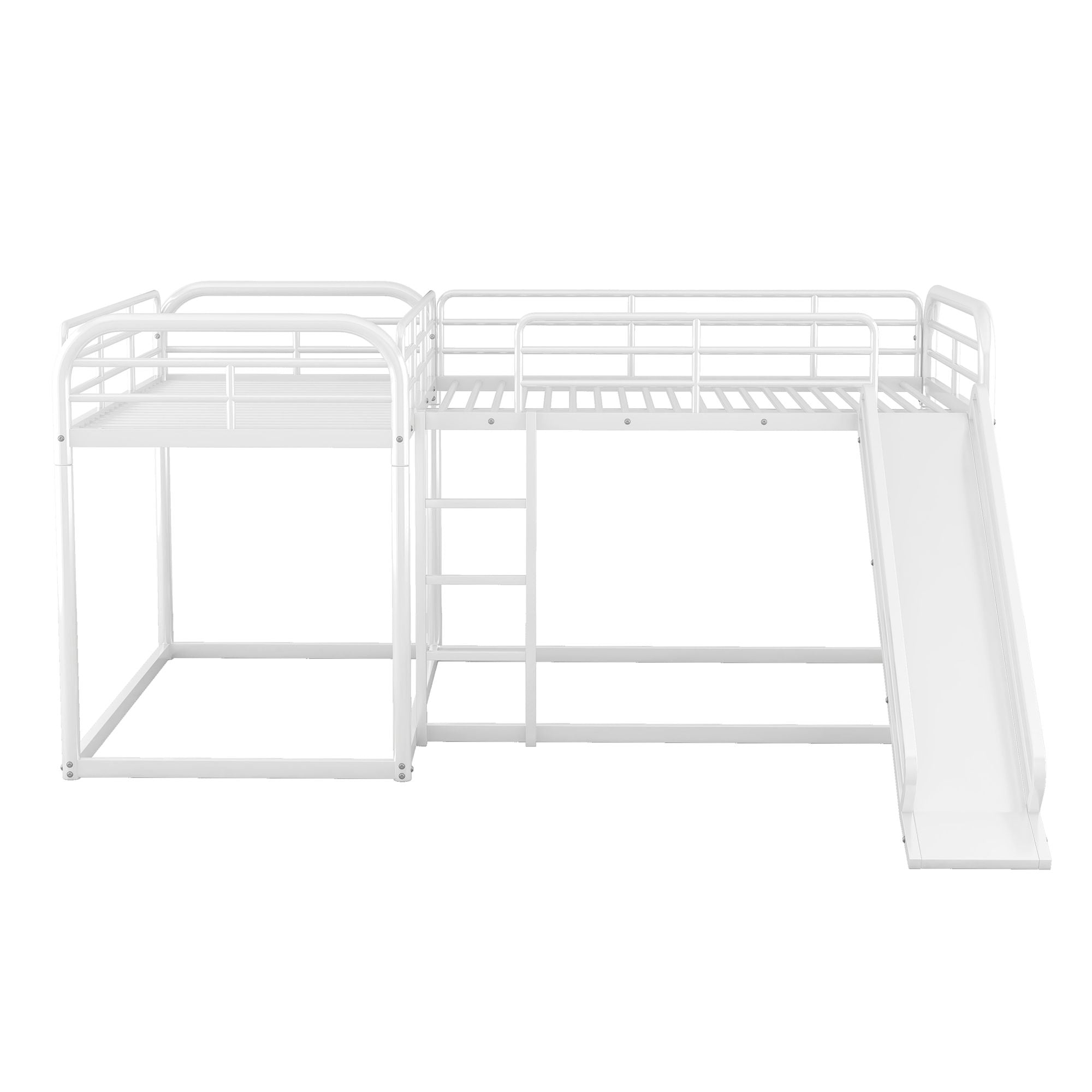 Twin Bunk Bed with Slide & Ladder - Just Better Bunk Beds