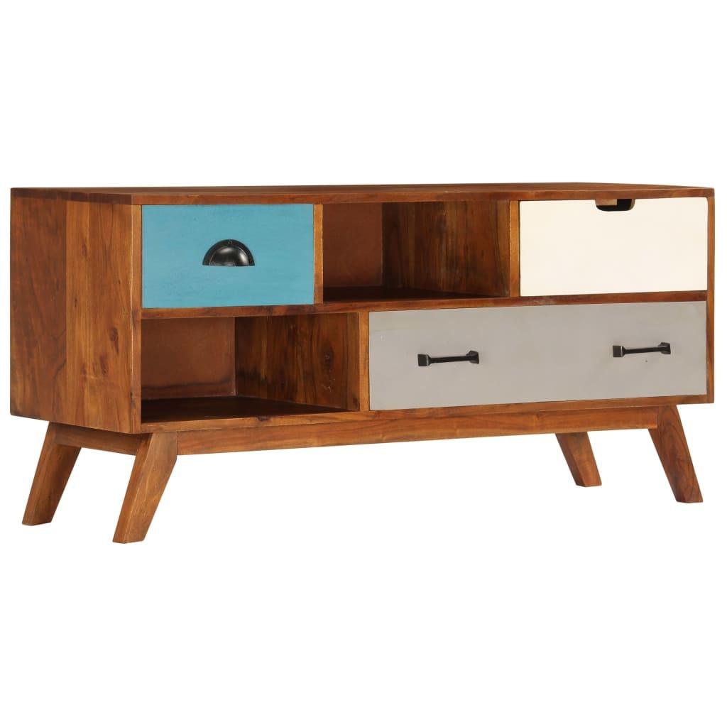 TV Cabinet with 3 Drawers 43.3"x13.7"x19.6" - PRHOMZ